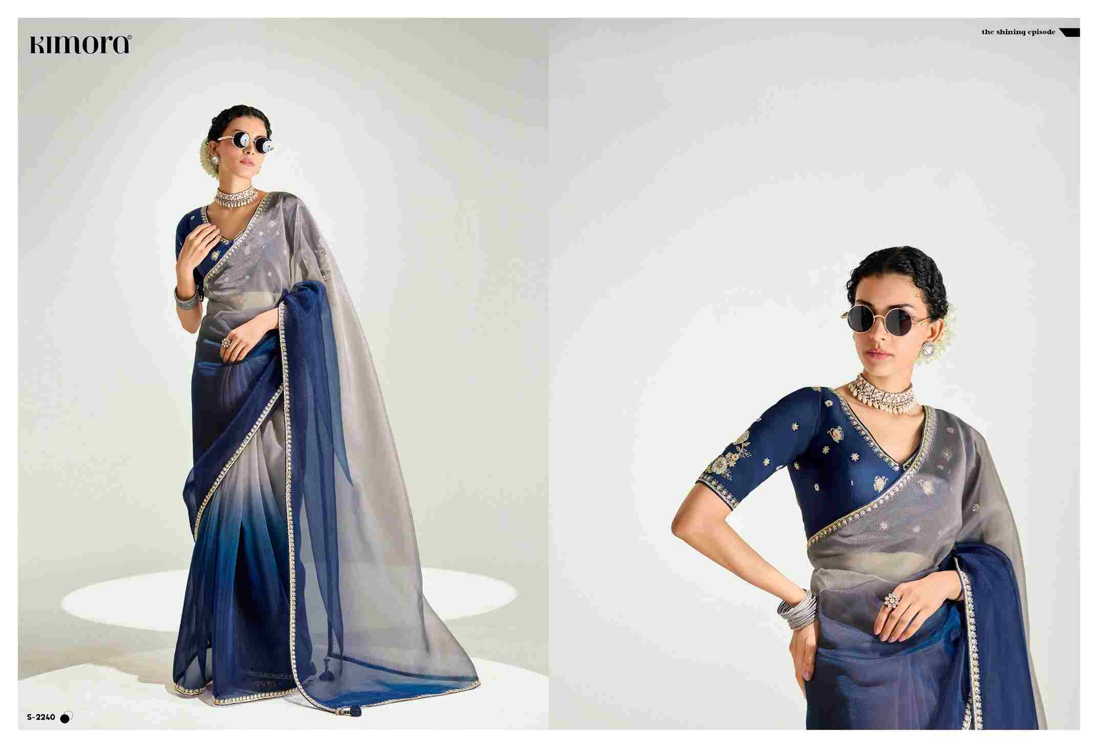 Rangrez By Kimora Fashion 2231 To 2245 Series Indian Traditional Wear Collection Beautiful Stylish Fancy Colorful Party Wear & Occasional Wear Organza Sarees At Wholesale Price
