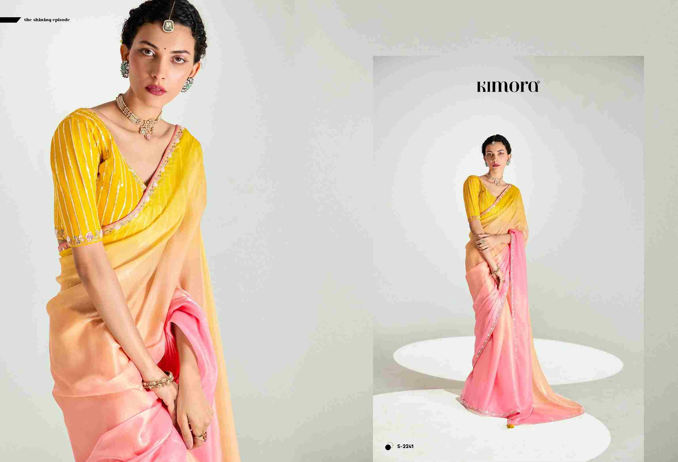 Rangrez By Kimora Fashion 2231 To 2245 Series Indian Traditional Wear Collection Beautiful Stylish Fancy Colorful Party Wear & Occasional Wear Organza Sarees At Wholesale Price