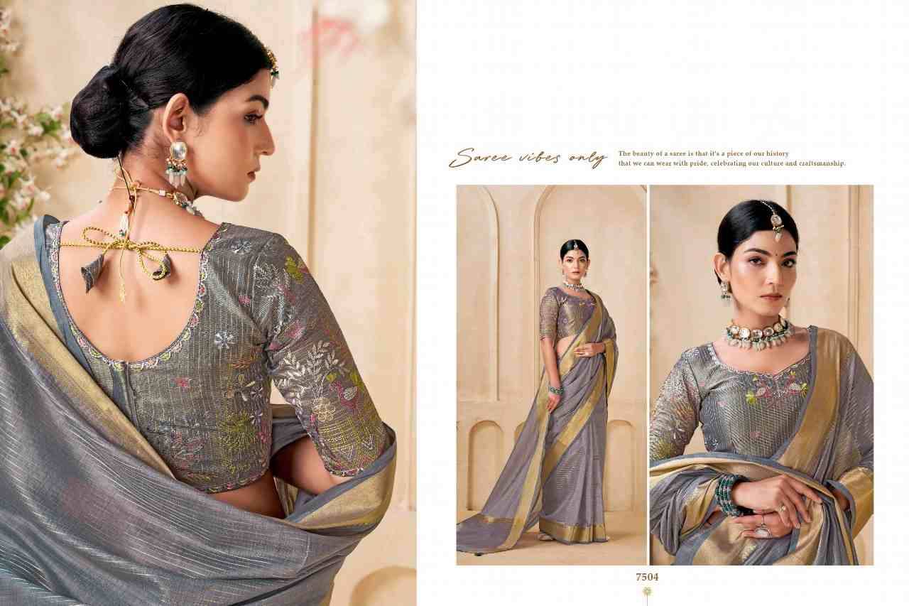 Kia By Kira 7501 To 7506 Series Indian Traditional Wear Collection Beautiful Stylish Fancy Colorful Party Wear & Occasional Wear Pure Viscose Sarees At Wholesale Price