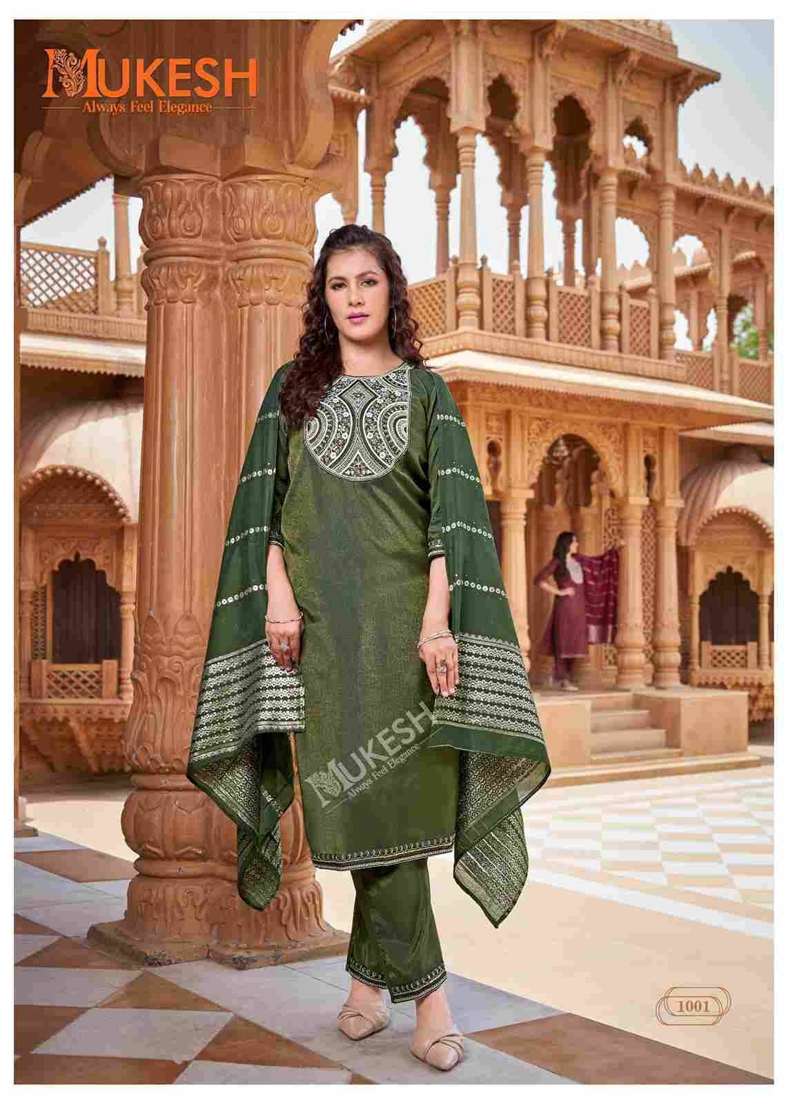 Sindoor By Mukesh 1001 To 1004 Series Beautiful Suits Colorful Stylish Fancy Casual Wear & Ethnic Wear Roman Shimmer Dresses At Wholesale Price