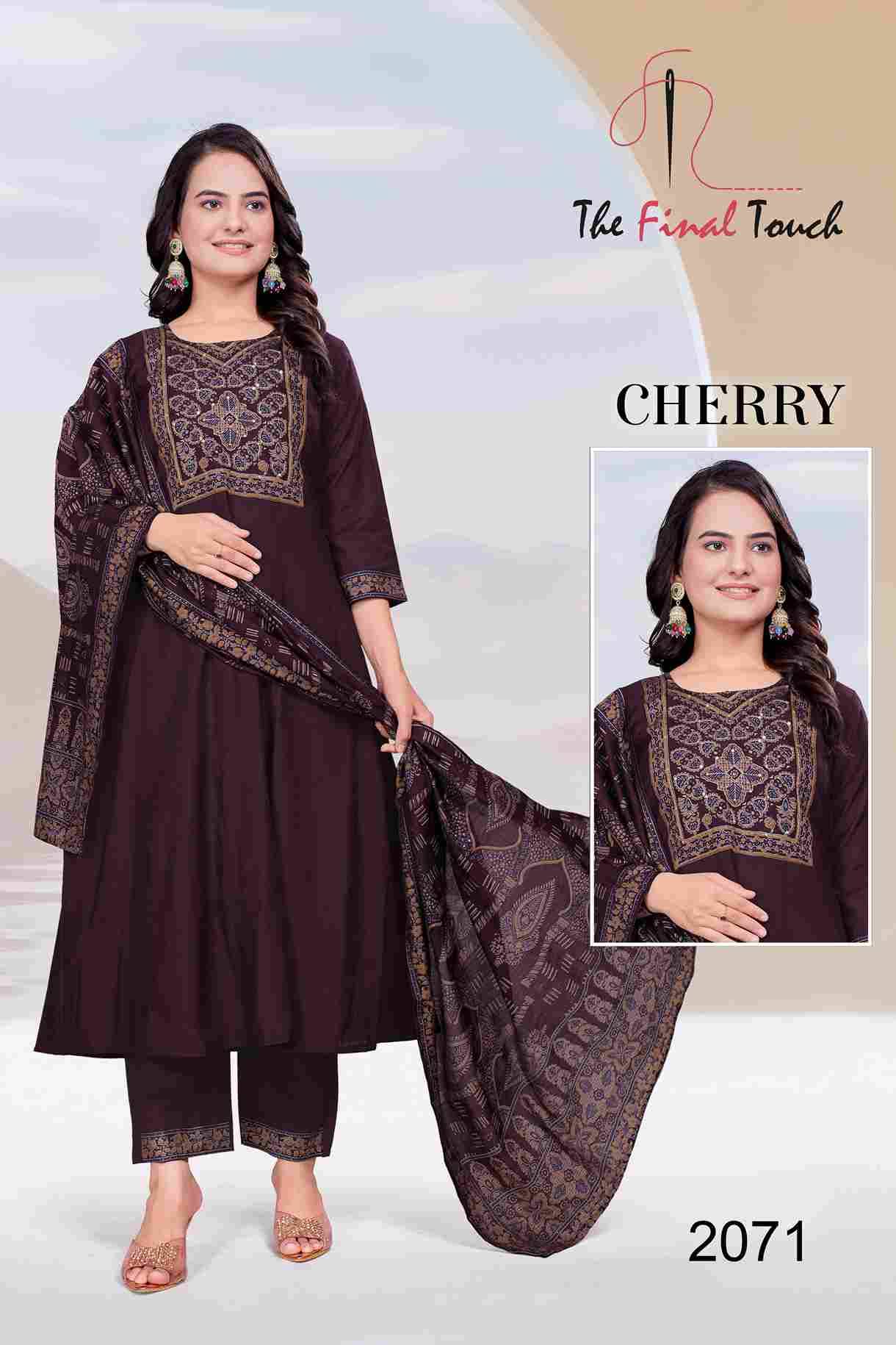 Cherry By The Final Touch 2068 To 2075 Series Designer Festive Suits Beautiful Stylish Fancy Colorful Party Wear & Occasional Wear Roman Dresses At Wholesale Price