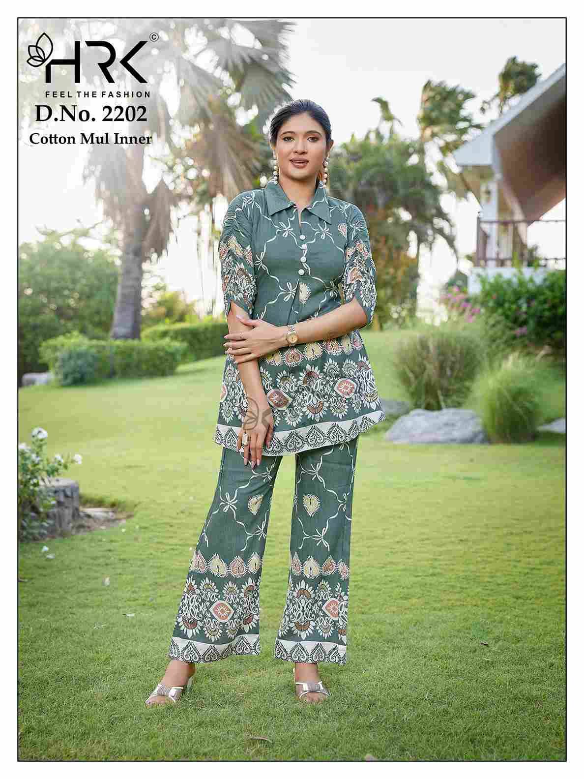 2202 By HRK 2202-A To 2202-D Series Designer Stylish Fancy Colorful Beautiful Party Wear & Ethnic Wear Collection Viscose Co-Ord At Wholesale Price