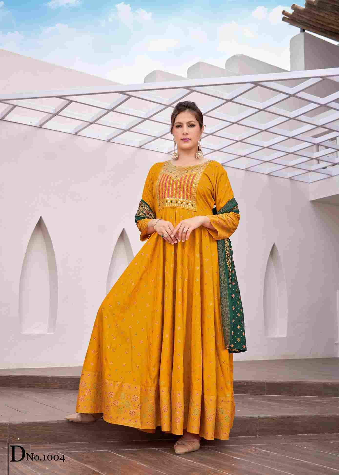 Rang Leela By Fashid Wholesale 1001 To 1008 Series Designer Stylish Fancy Colorful Beautiful Party Wear & Ethnic Wear Collection Rayon Gowns With Dupatta At Wholesale Price