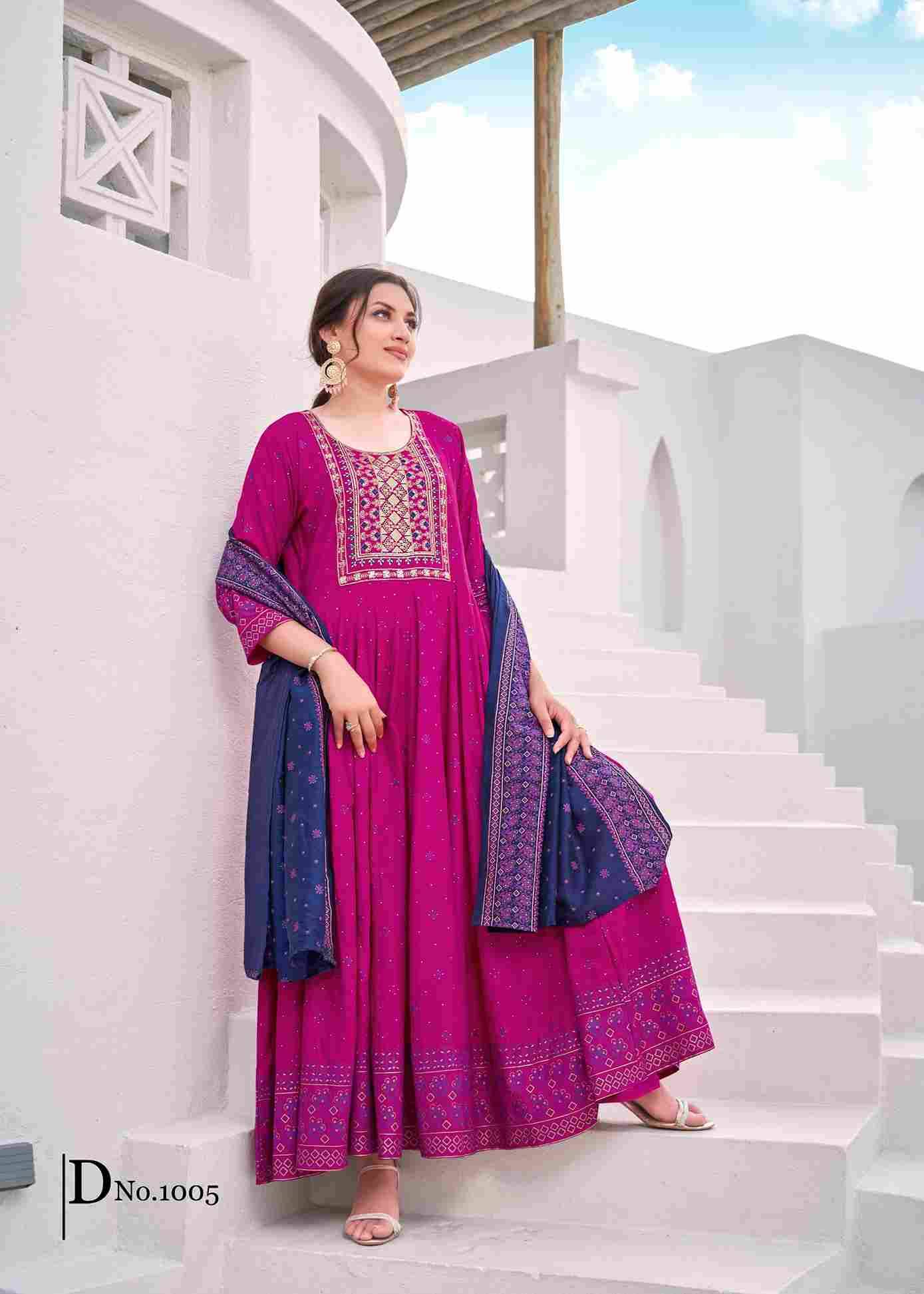 Rang Leela By Fashid Wholesale 1001 To 1008 Series Designer Stylish Fancy Colorful Beautiful Party Wear & Ethnic Wear Collection Rayon Gowns With Dupatta At Wholesale Price