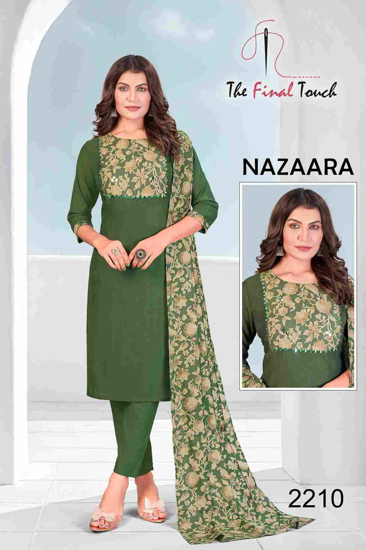 Nazaara By The Final Touch 2206 To 2215 Series Designer Festive Suits Beautiful Stylish Fancy Colorful Party Wear & Occasional Wear Vatican Dresses At Wholesale Price