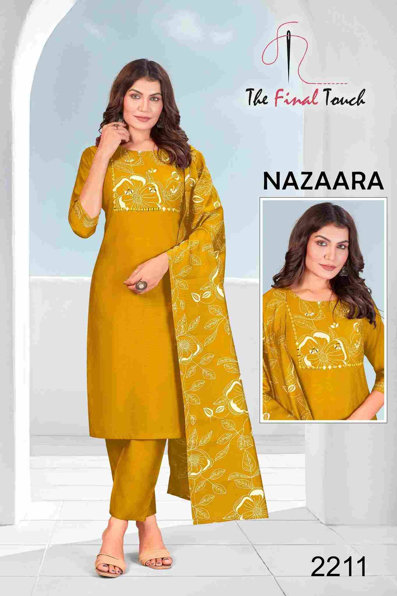 Nazaara By The Final Touch 2206 To 2215 Series Designer Festive Suits Beautiful Stylish Fancy Colorful Party Wear & Occasional Wear Vatican Dresses At Wholesale Price