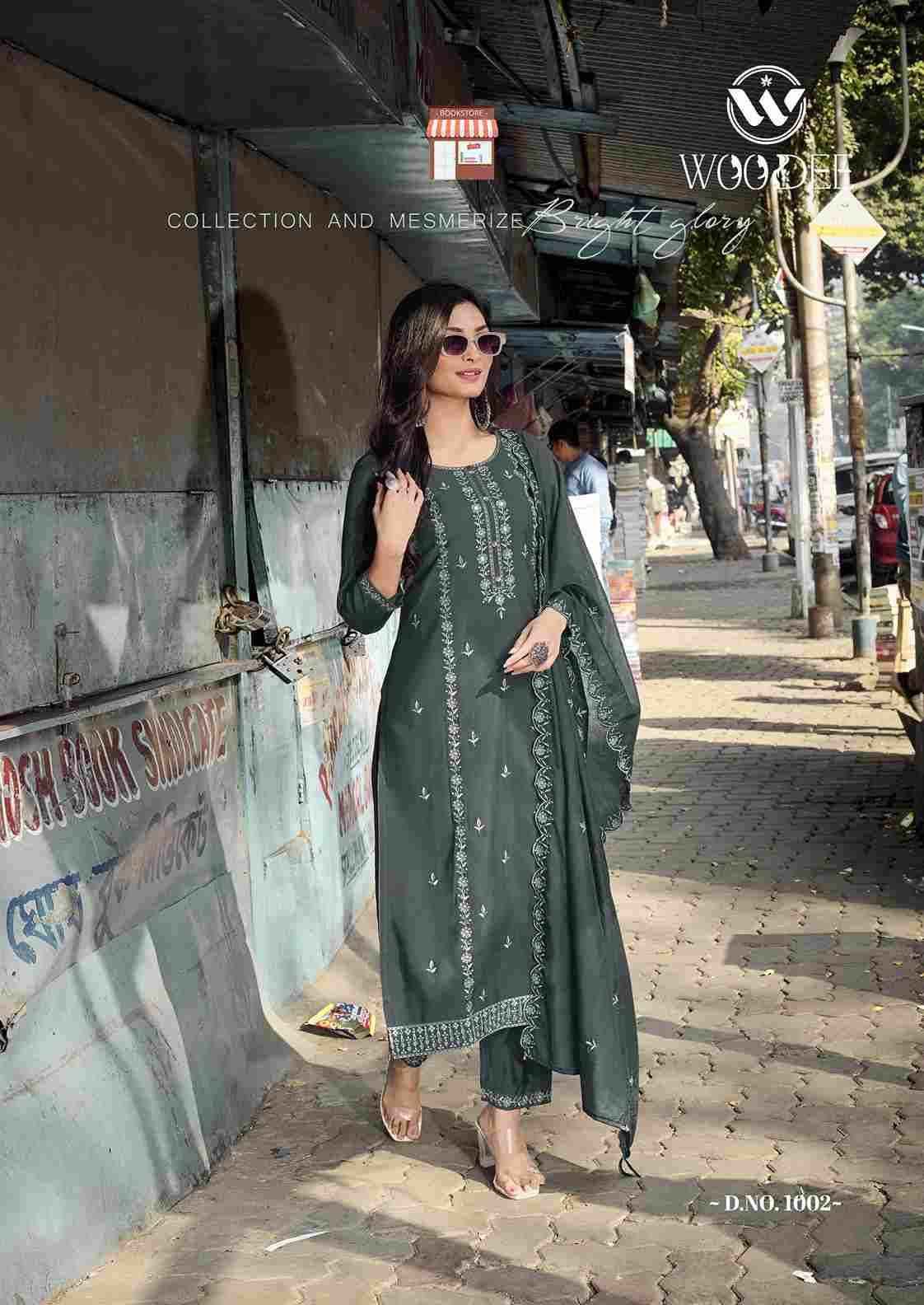 Victoria By Woodee 1001 To 1006 Series Designer Stylish Fancy Colorful Beautiful Party Wear & Ethnic Wear Collection Viscose Silk Dresses At Wholesale Price
