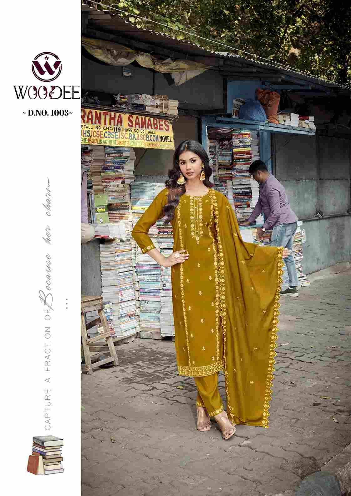 Victoria By Woodee 1001 To 1006 Series Designer Stylish Fancy Colorful Beautiful Party Wear & Ethnic Wear Collection Viscose Silk Dresses At Wholesale Price
