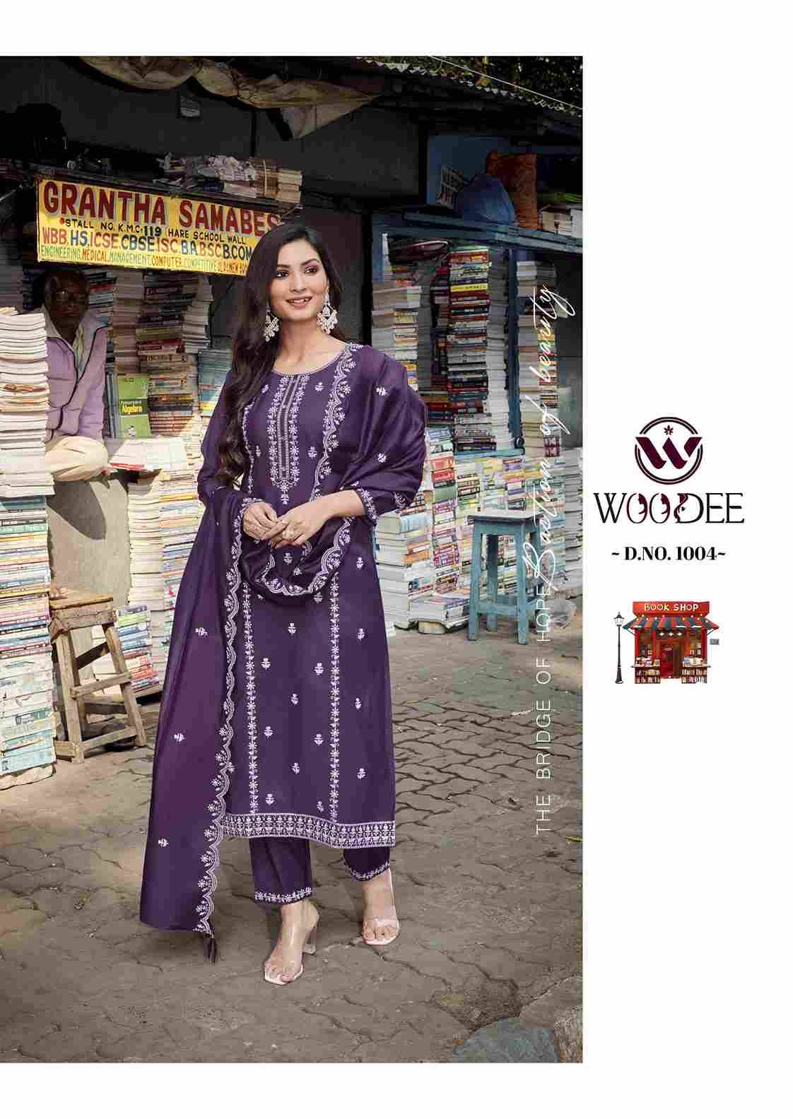 Victoria By Woodee 1001 To 1006 Series Designer Stylish Fancy Colorful Beautiful Party Wear & Ethnic Wear Collection Viscose Silk Dresses At Wholesale Price