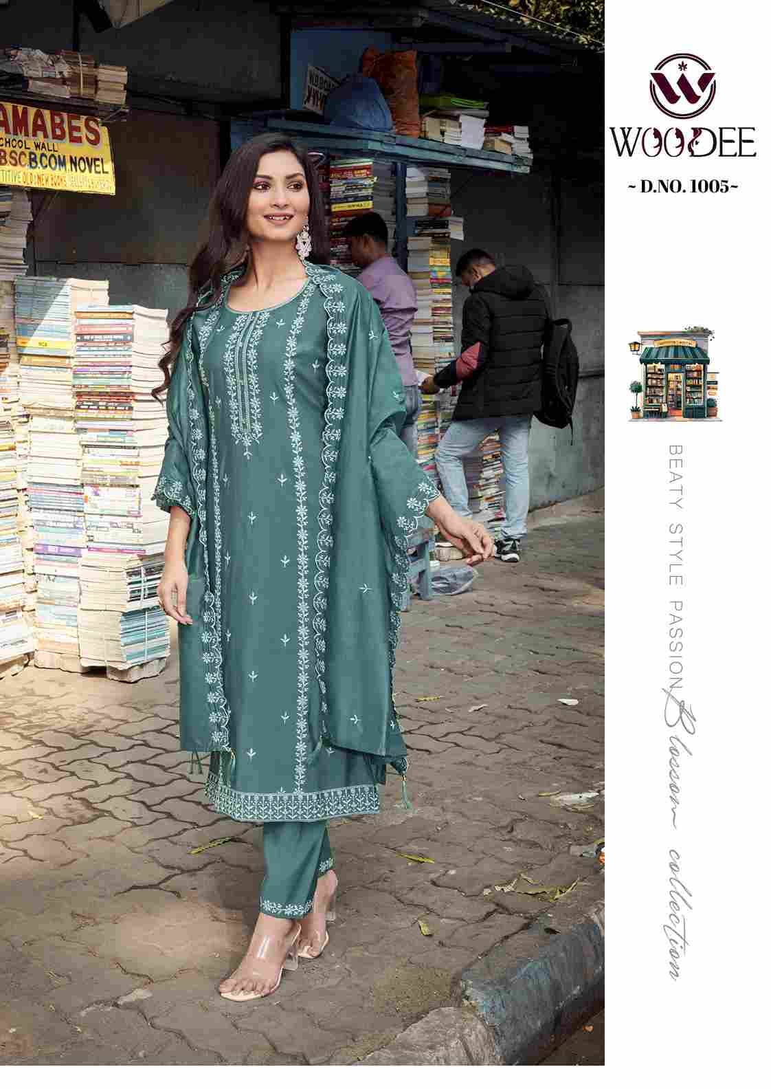 Victoria By Woodee 1001 To 1006 Series Designer Stylish Fancy Colorful Beautiful Party Wear & Ethnic Wear Collection Viscose Silk Dresses At Wholesale Price