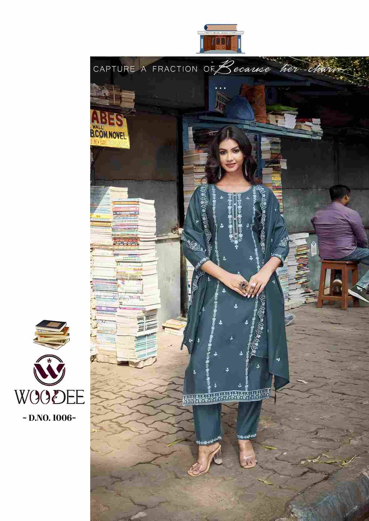 Victoria By Woodee 1001 To 1006 Series Designer Stylish Fancy Colorful Beautiful Party Wear & Ethnic Wear Collection Viscose Silk Dresses At Wholesale Price
