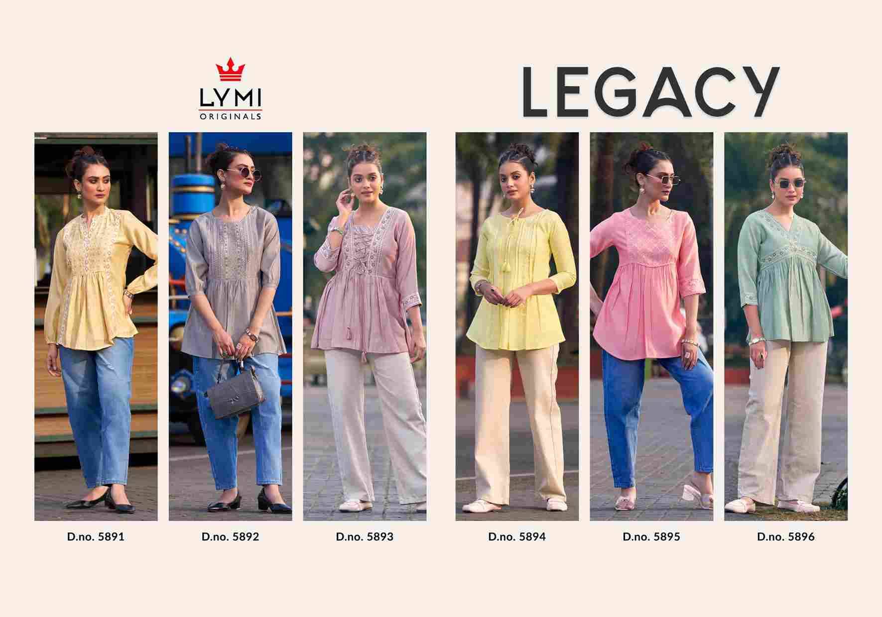 Legacy By Lymi Original 5891 To 5896 Series Designer Stylish Fancy Colorful Beautiful Party Wear & Ethnic Wear Collection Silk Tops At Wholesale Price
