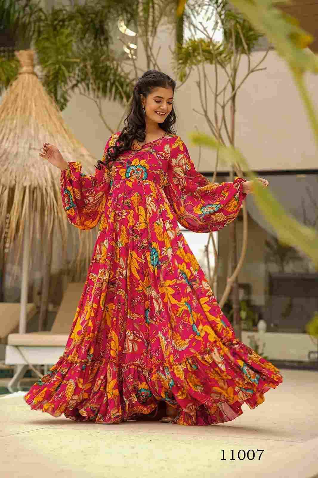 Clora Vol-11 By Fashid Wholesale 11001 To 11007 Series Beautiful Stylish Fancy Colorful Casual Wear & Ethnic Wear Rayon Gowns With Dupatta At Wholesale Price