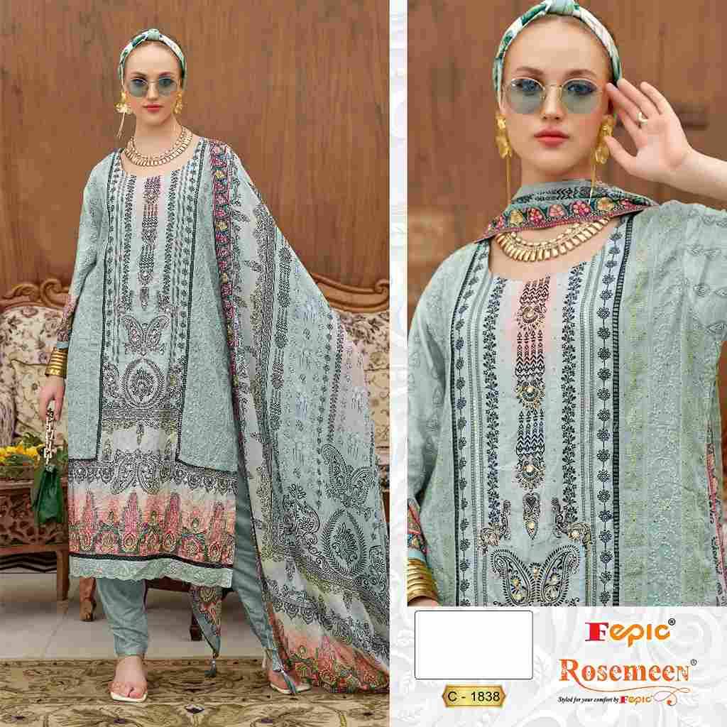 Fepic 1838 Colours By Fepic 1838-A To 1838-C Series Beautiful Pakistani Suits Colorful Stylish Fancy Casual Wear & Ethnic Wear Muslin Digital Print Dresses At Wholesale Price