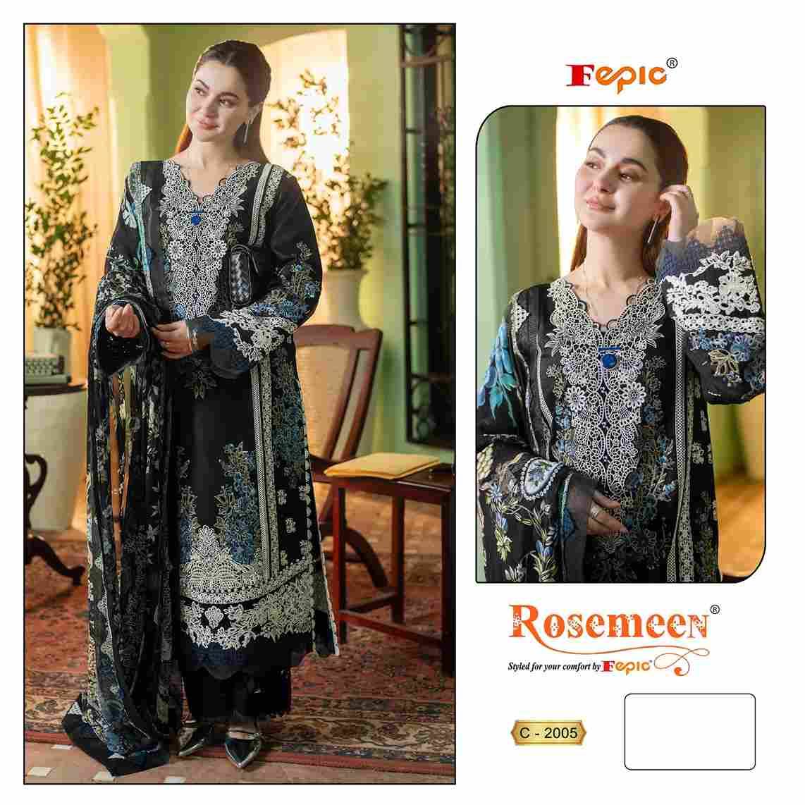Fepic 2005 Colours By Fepic 2005-A To 2005-B Series Beautiful Pakistani Suits Stylish Fancy Colorful Party Wear & Occasional Wear Cambric Embroidered Dresses At Wholesale Price