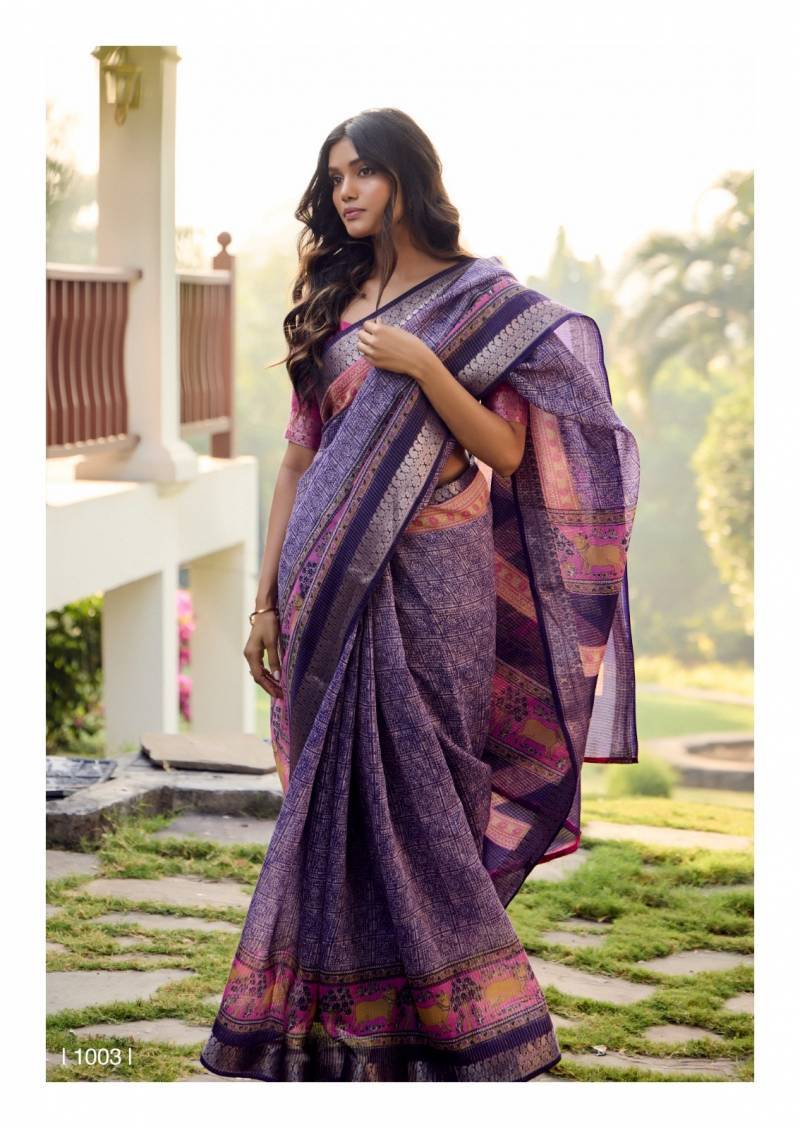 Sugandha By Sr 1001 To 1010 Series Indian Traditional Wear Collection Beautiful Stylish Fancy Colorful Party Wear & Occasional Wear Soft Cotton Sarees At Wholesale Price