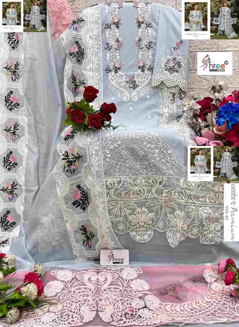 Ombre Premium Vol-2 By Shree Fabs 3961 To 3966 Series Designer Pakistani Suits Collection Beautiful Stylish Fancy Colorful Party Wear & Ethnic Wear Pure Viscose With Pure Cotton With Embroidery Dresses At Wholesale Price