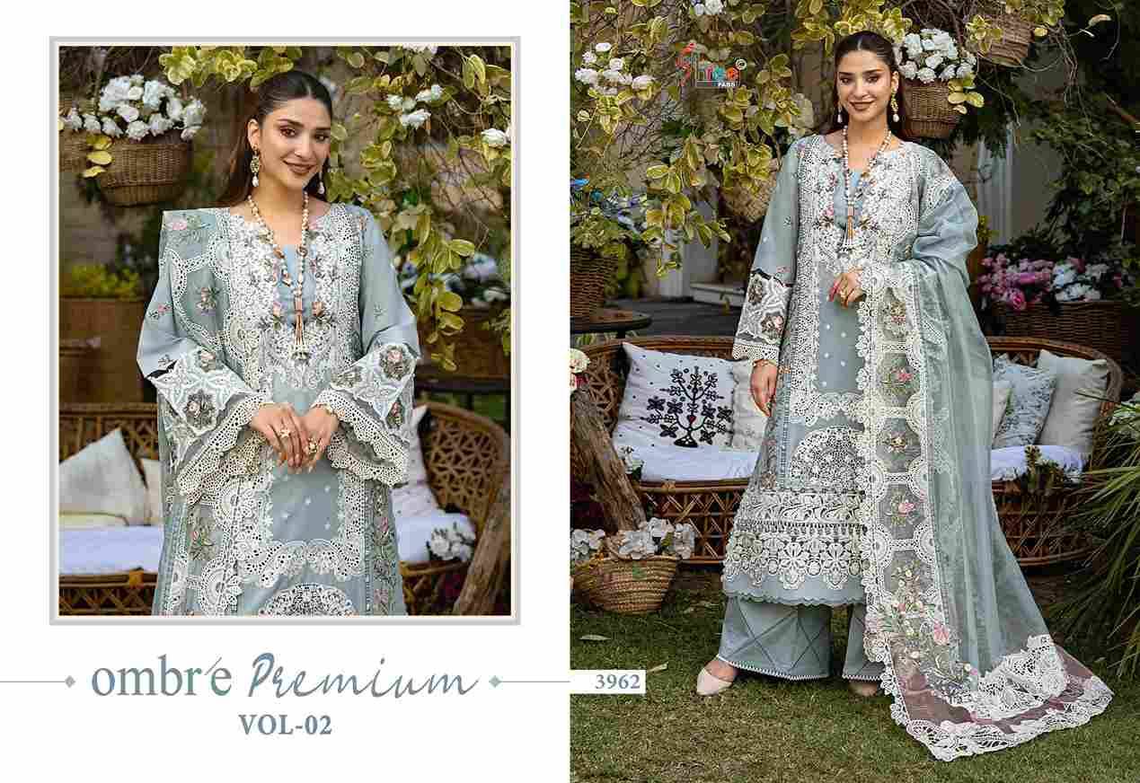 Ombre Premium Vol-2 By Shree Fabs 3961 To 3966 Series Designer Pakistani Suits Collection Beautiful Stylish Fancy Colorful Party Wear & Ethnic Wear Pure Viscose With Pure Cotton With Embroidery Dresses At Wholesale Price