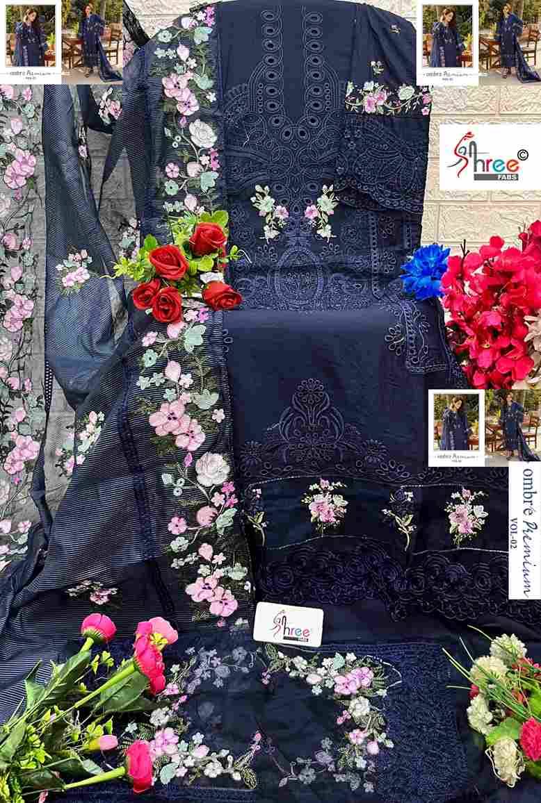 Ombre Premium Vol-2 By Shree Fabs 3961 To 3966 Series Designer Pakistani Suits Collection Beautiful Stylish Fancy Colorful Party Wear & Ethnic Wear Pure Viscose With Pure Cotton With Embroidery Dresses At Wholesale Price