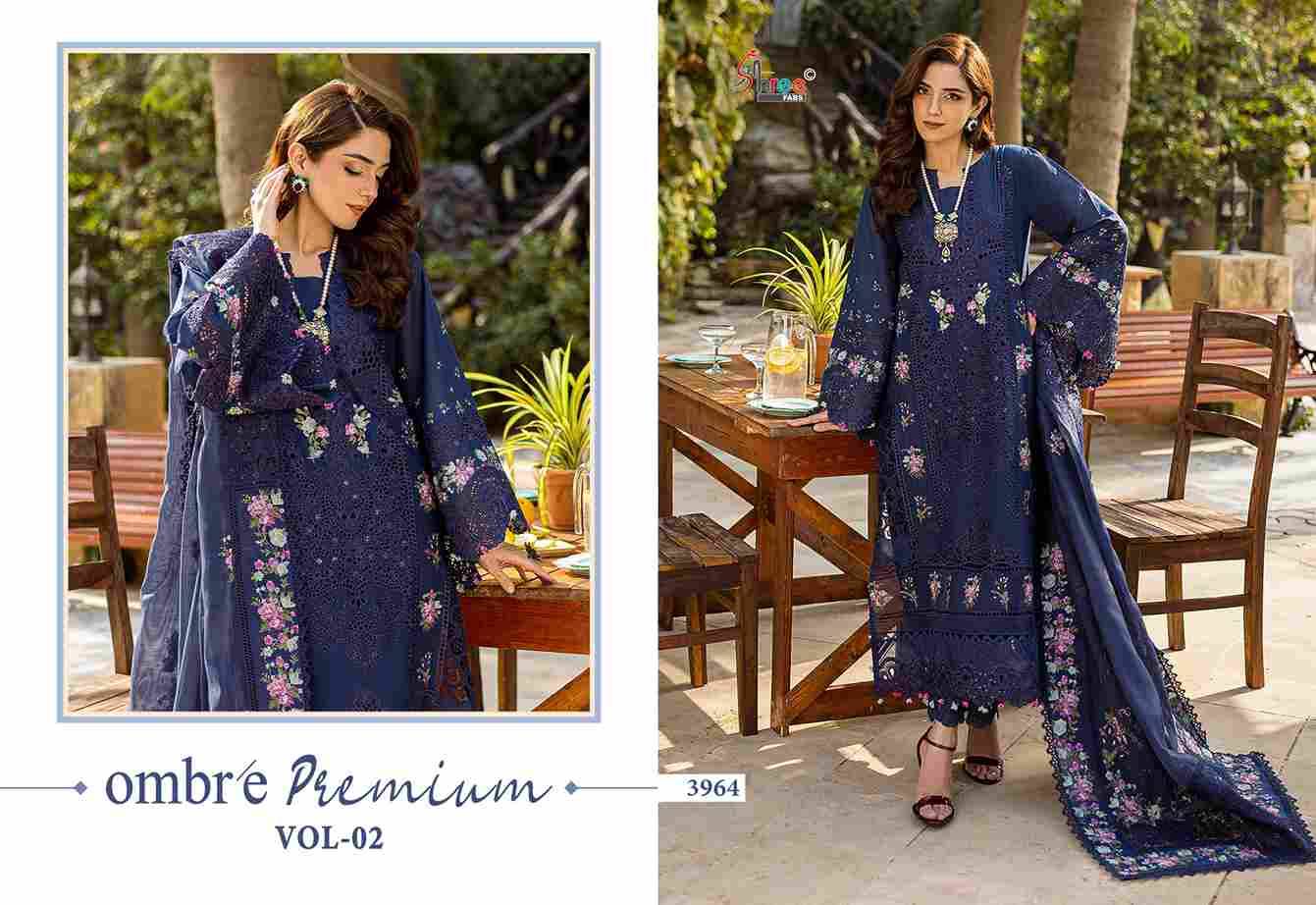 Ombre Premium Vol-2 By Shree Fabs 3961 To 3966 Series Designer Pakistani Suits Collection Beautiful Stylish Fancy Colorful Party Wear & Ethnic Wear Pure Viscose With Pure Cotton With Embroidery Dresses At Wholesale Price