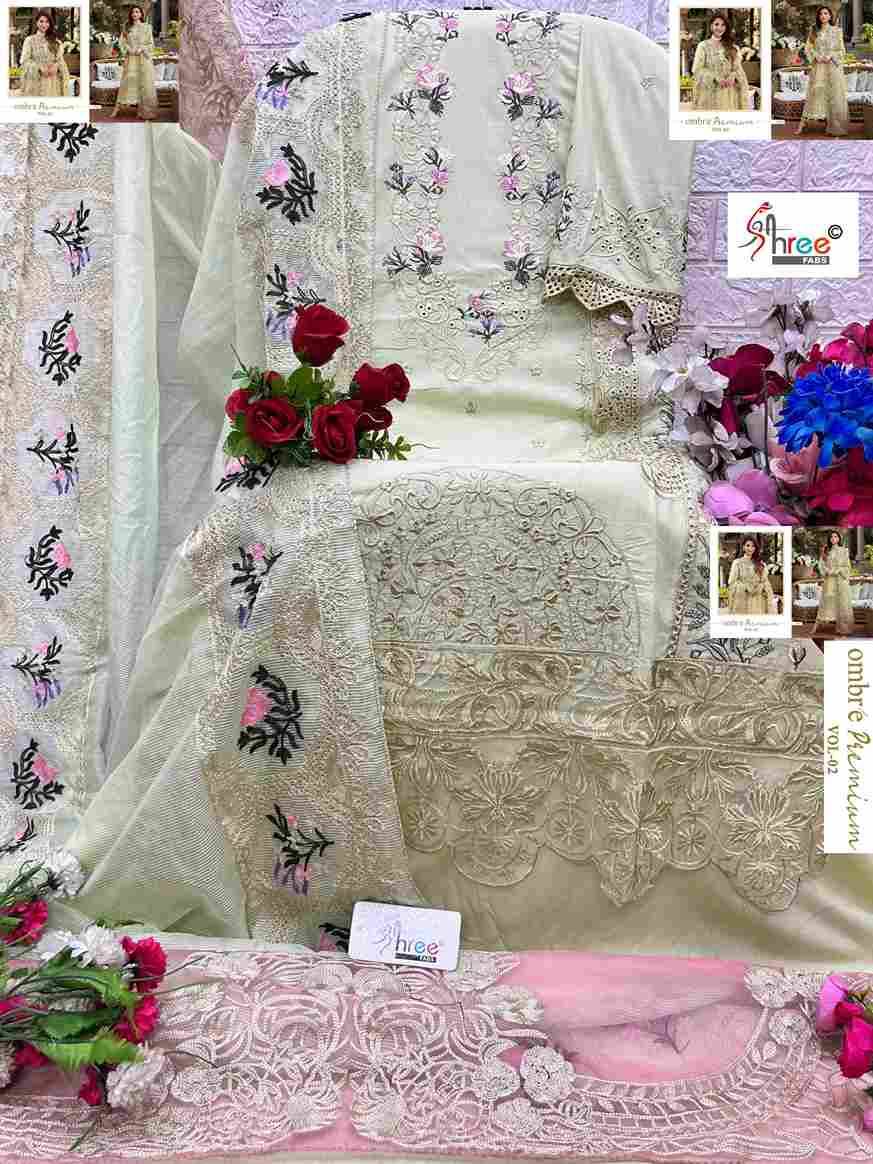 Ombre Premium Vol-2 By Shree Fabs 3961 To 3966 Series Designer Pakistani Suits Collection Beautiful Stylish Fancy Colorful Party Wear & Ethnic Wear Pure Viscose With Pure Cotton With Embroidery Dresses At Wholesale Price