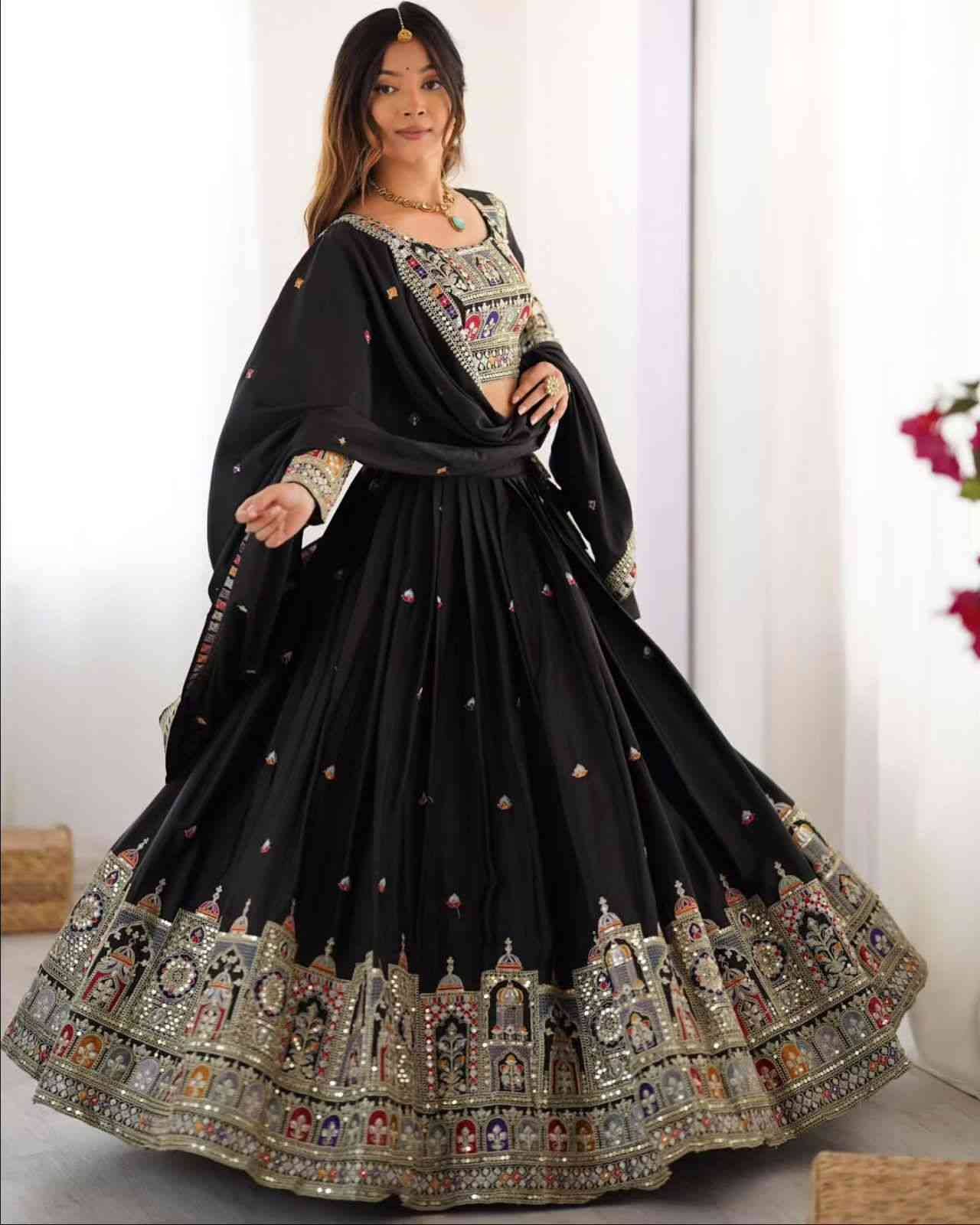 Pc-03 By Fashid Wholesale 01 To 04 Series Bridal Wear Collection Beautiful Stylish Colorful Fancy Party Wear & Occasional Wear Vichitra Silk Lehengas At Wholesale Price