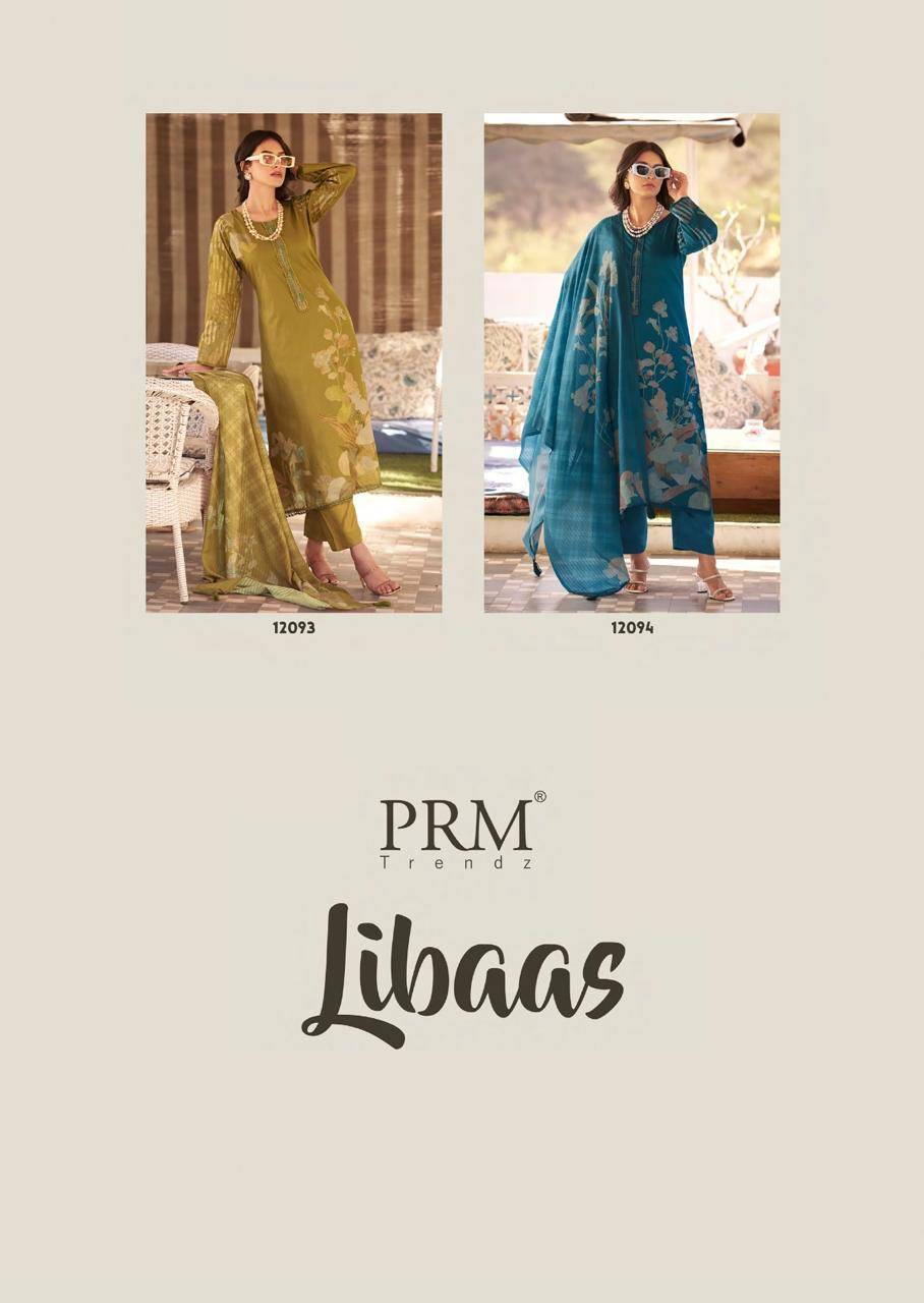 Libaas By PRM Trendz 12089 To 12094 Series Beautiful Pakistani Suits Colorful Stylish Fancy Casual Wear & Ethnic Wear Pure Lawn Cotton Dresses At Wholesale Price