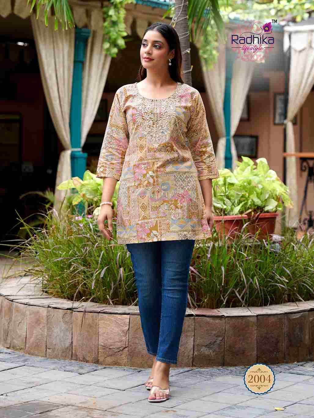 Summer Shine Vol-2 By Radhika Lifestyle 2001 To 2010 Series Designer Stylish Fancy Colorful Beautiful Party Wear & Ethnic Wear Collection Pure Cotton Tops At Wholesale Price