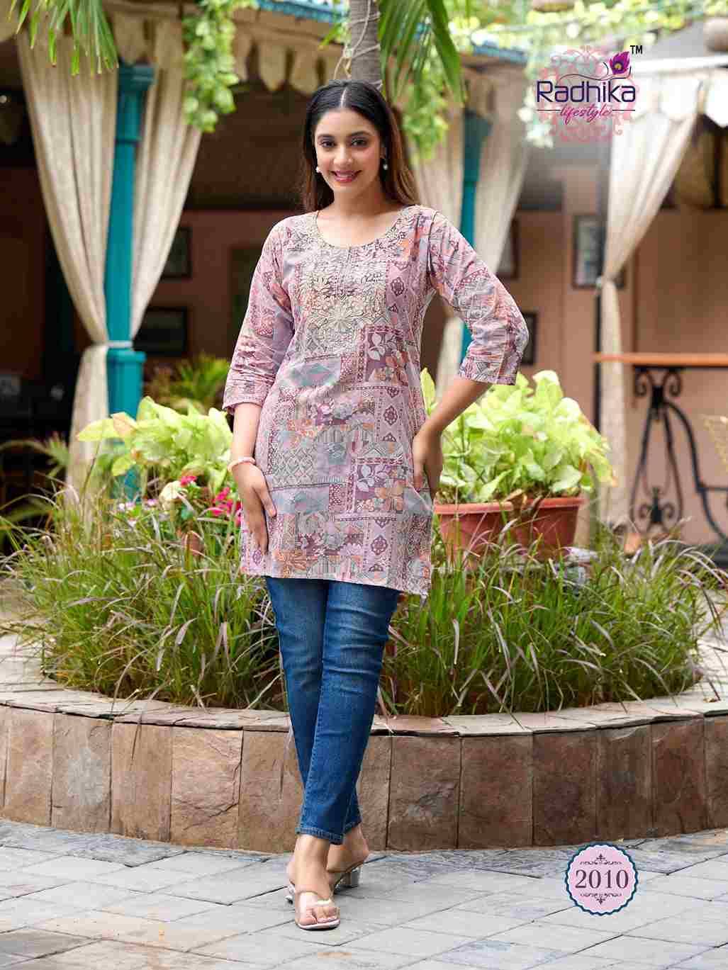 Summer Shine Vol-2 By Radhika Lifestyle 2001 To 2010 Series Designer Stylish Fancy Colorful Beautiful Party Wear & Ethnic Wear Collection Pure Cotton Tops At Wholesale Price
