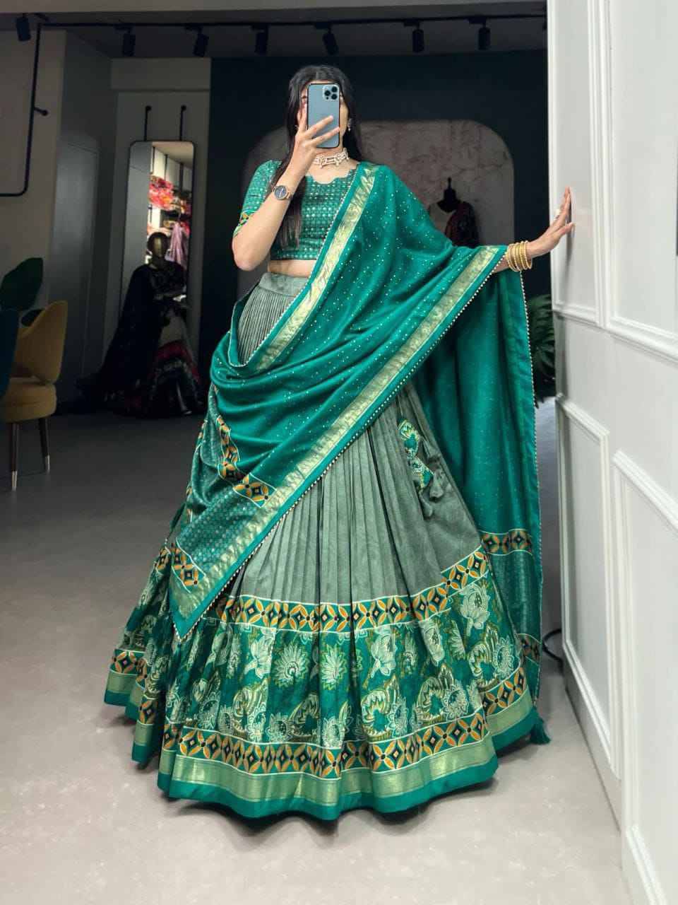 Pc-10 By Fashid Wholesale 01 To 04 Series Wear Collection Beautiful Stylish Colorful Fancy Party Wear & Occasional Wear Pure Dola Silk Lehengas At Wholesale Price
