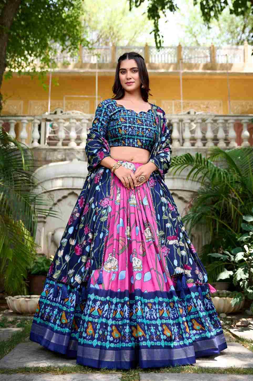 Pc-11 By Fashid Wholesale 01 To 04 Series Wear Collection Beautiful Stylish Colorful Fancy Party Wear & Occasional Wear Pure Dola Tussar Silk Lehengas At Wholesale Price