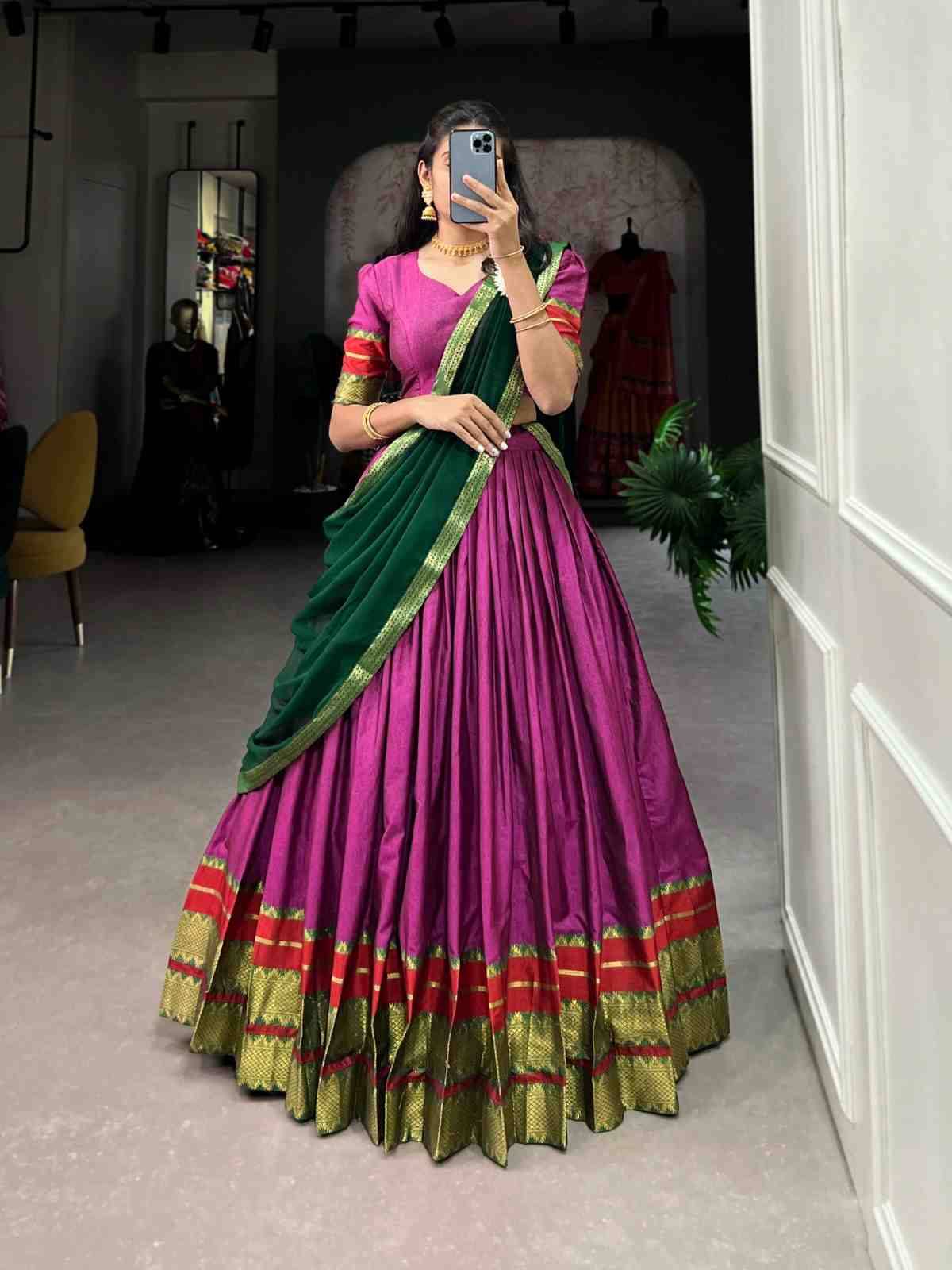 Pc-14 By Fashid Wholesale 01 To 08 Series Wear Collection Beautiful Stylish Colorful Fancy Party Wear & Occasional Wear Poly Cotton Lehengas At Wholesale Price