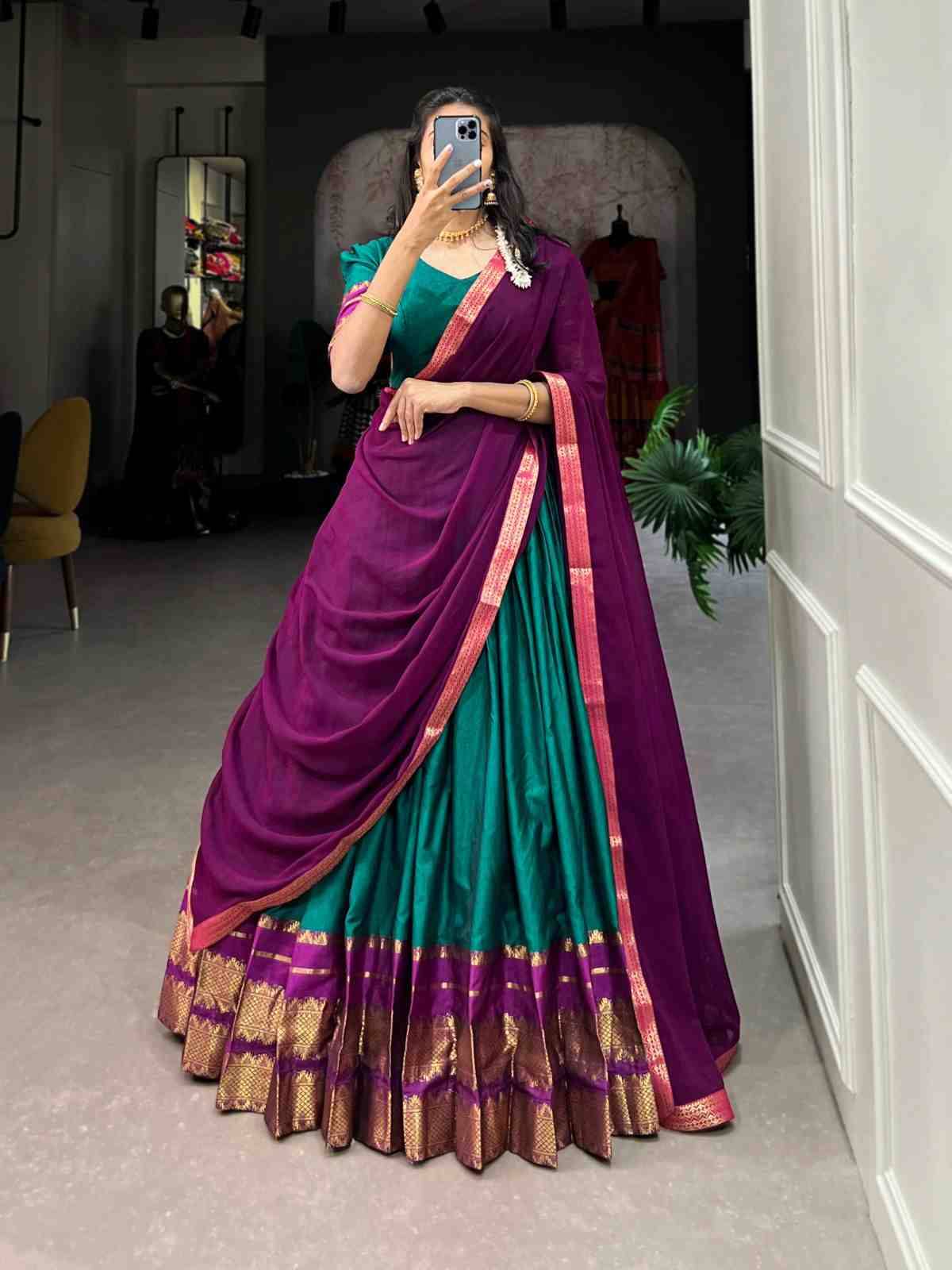 Pc-14 By Fashid Wholesale 01 To 08 Series Wear Collection Beautiful Stylish Colorful Fancy Party Wear & Occasional Wear Poly Cotton Lehengas At Wholesale Price