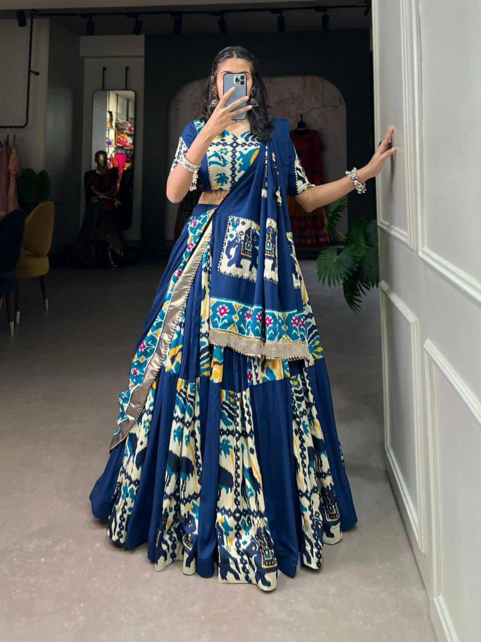 Pc-15 By Fashid Wholesale 01 To 05 Series Wear Collection Beautiful Stylish Colorful Fancy Party Wear & Occasional Wear Pure Dola Tussar Silk Lehengas At Wholesale Price