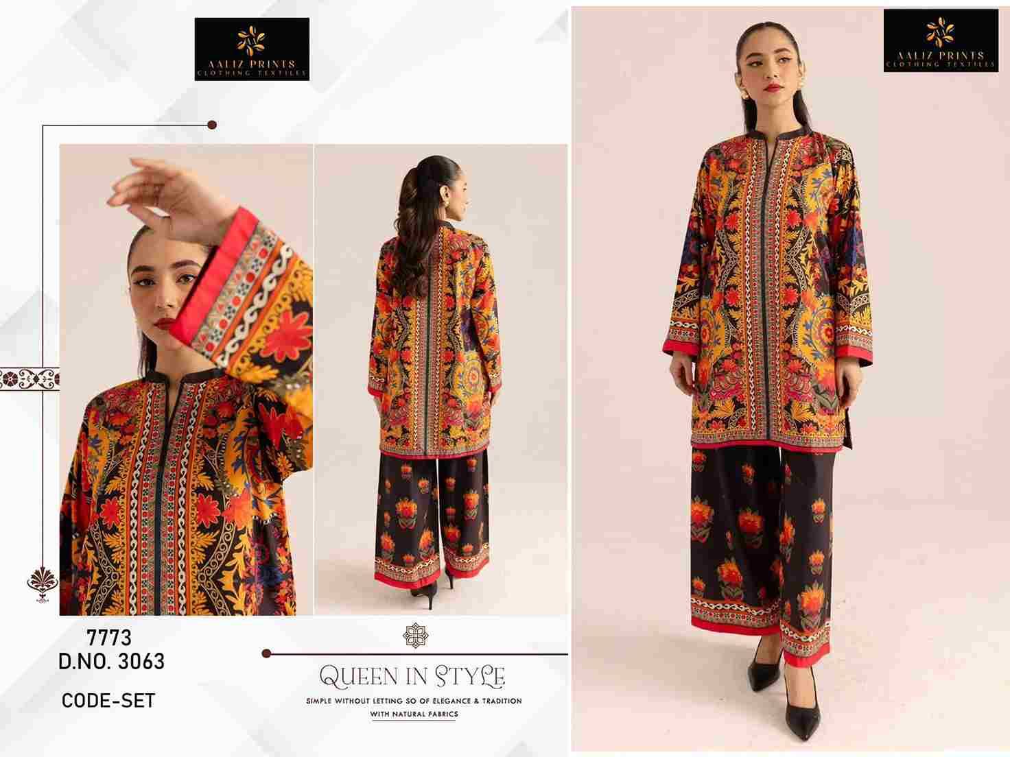 Code Set Vol-4 By Aaliz Prints Designer Stylish Fancy Colorful Beautiful Party Wear & Ethnic Wear Collection Lawn Print Co-Ord At Wholesale Price