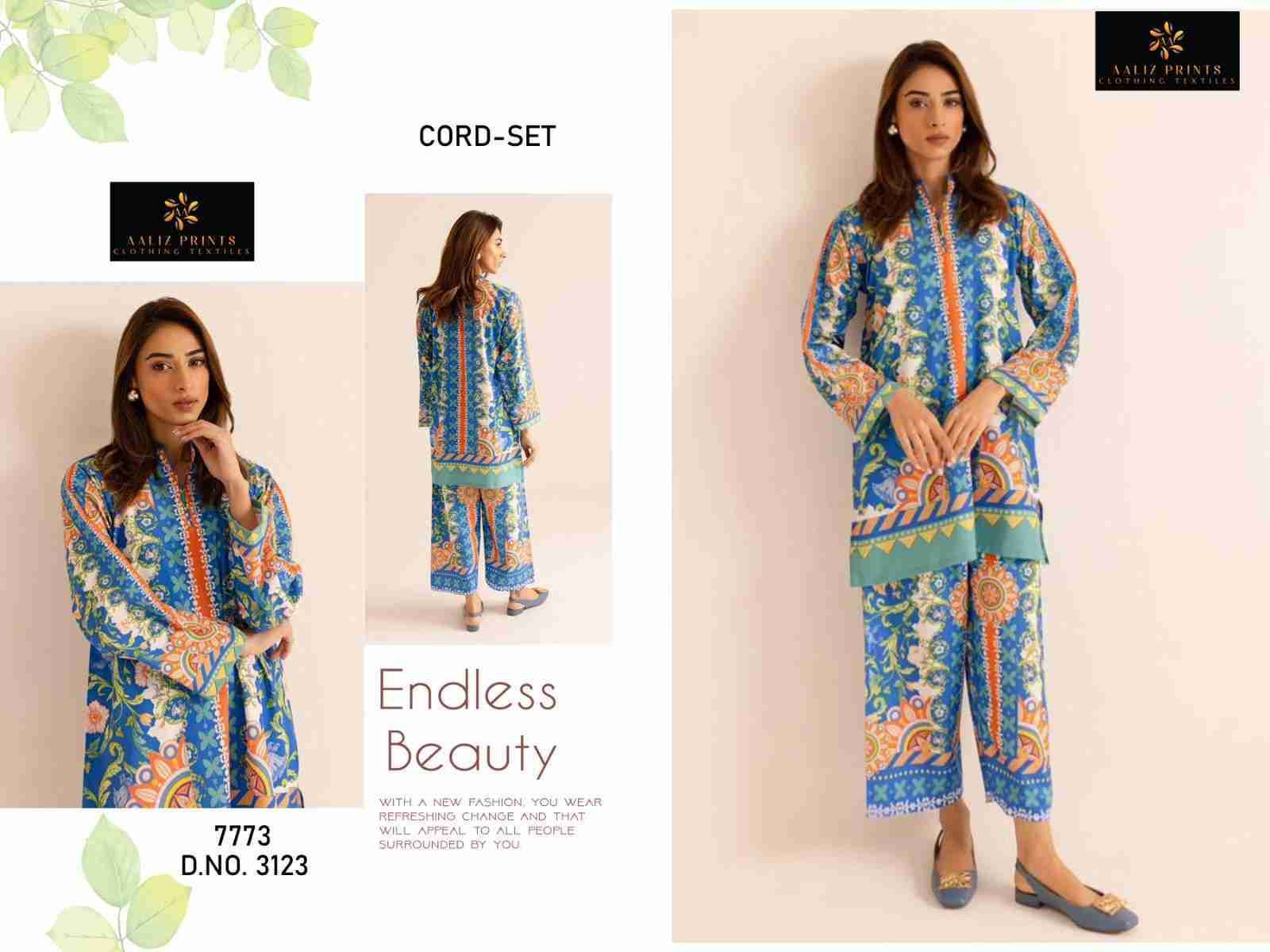Cord Set Vol-12 By Aaliz Prints 3123 To 3126 Series Designer Stylish Fancy Colorful Beautiful Party Wear & Ethnic Wear Collection Lawn Print Co-Ord At Wholesale Price
