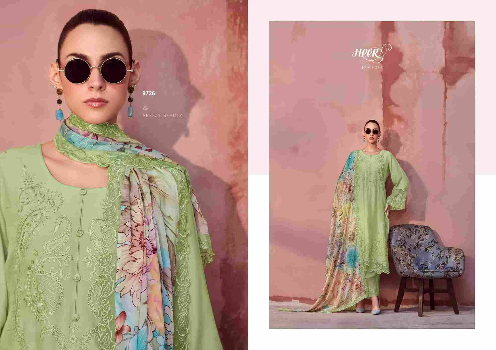 Muse By Kimora Fashion 9721 To 9726 Series Designer Festive Suits Collection Beautiful Stylish Fancy Colorful Party Wear & Occasional Wear Pure Muslin Dresses At Wholesale Price