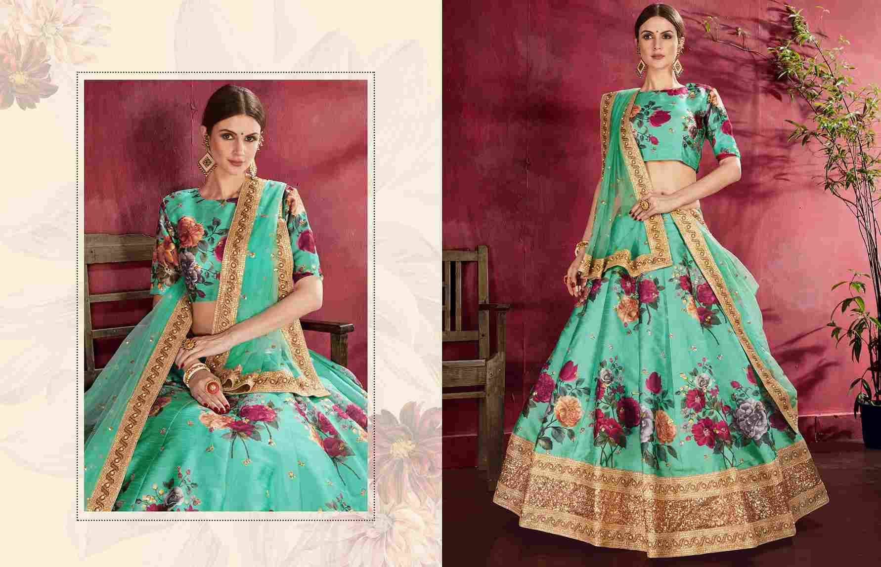 Carnations By Zeel Clothing 7501 To 7511 Series Indian Traditional Beautiful Stylish Designer Banarasi Silk Jacquard Embroidered Party Wear Bangalori Silk Lehengas At Wholesale Price