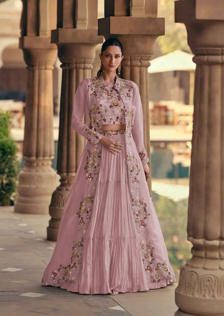 Mahotsav Gold By Sayuri 5532 To 5532-C Series Designer Beautiful Festive Collection Occasional Wear & Party Wear Chinnon Silk/Georgette Lehengas At Wholesale Price