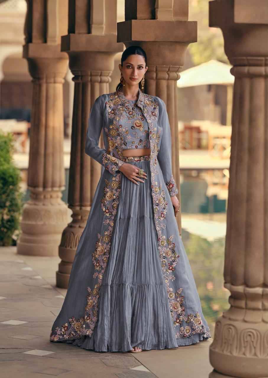 Mahotsav Gold By Sayuri 5532 To 5532-C Series Designer Beautiful Festive Collection Occasional Wear & Party Wear Chinnon Silk/Georgette Lehengas At Wholesale Price