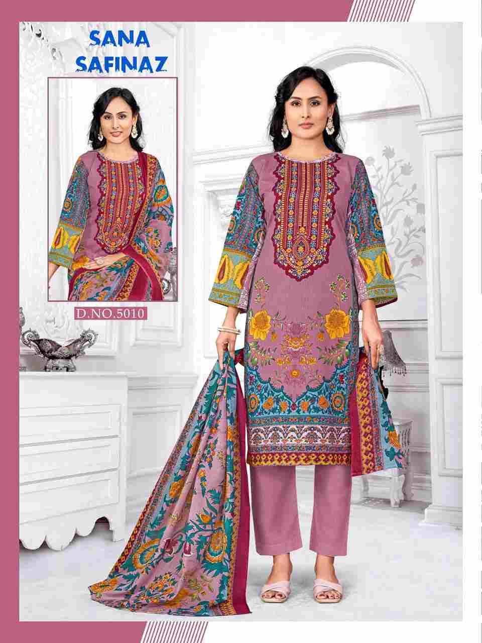 Sana Safinaz Vol-5 By Ganesha 5004 To 5011 Series Beautiful Festive Suits Stylish Fancy Colorful Party Wear & Occasional Wear Pure Cotton Dresses At Wholesale Price