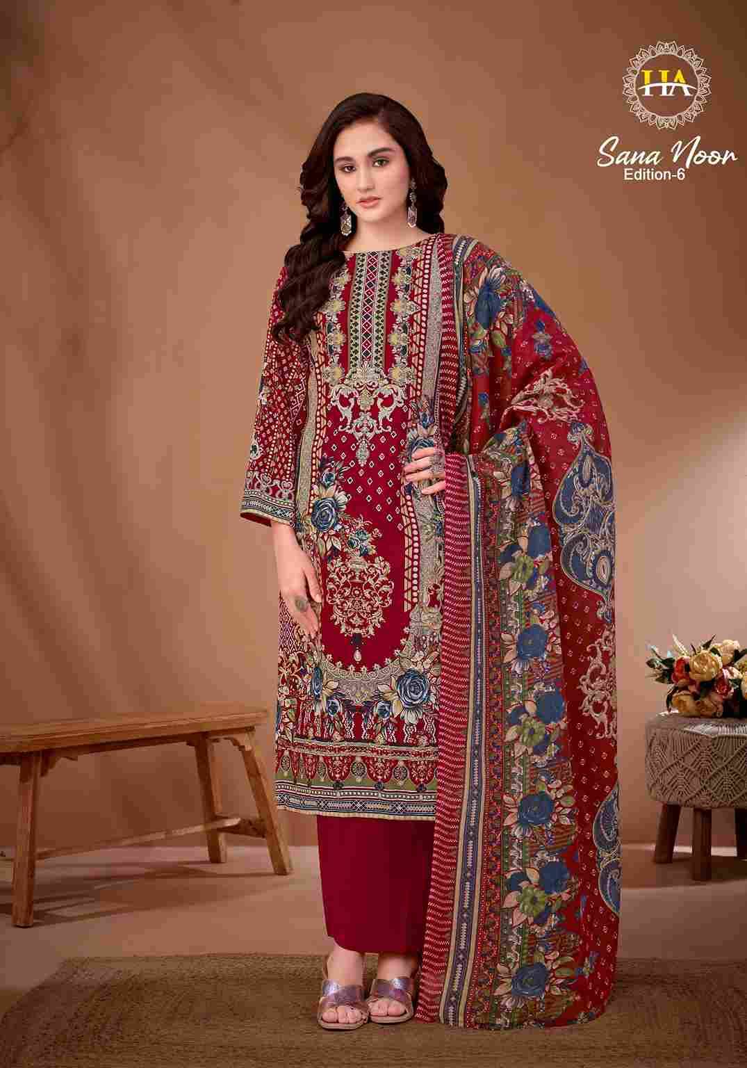 Sana Noor Vol-6 By Harshit Fashion Hub 1959-774-01 To 1959-774-08 Series Beautiful Festive Suits Stylish Fancy Colorful Casual Wear & Ethnic Wear Pure Viscose Rayon Dresses At Wholesale Price