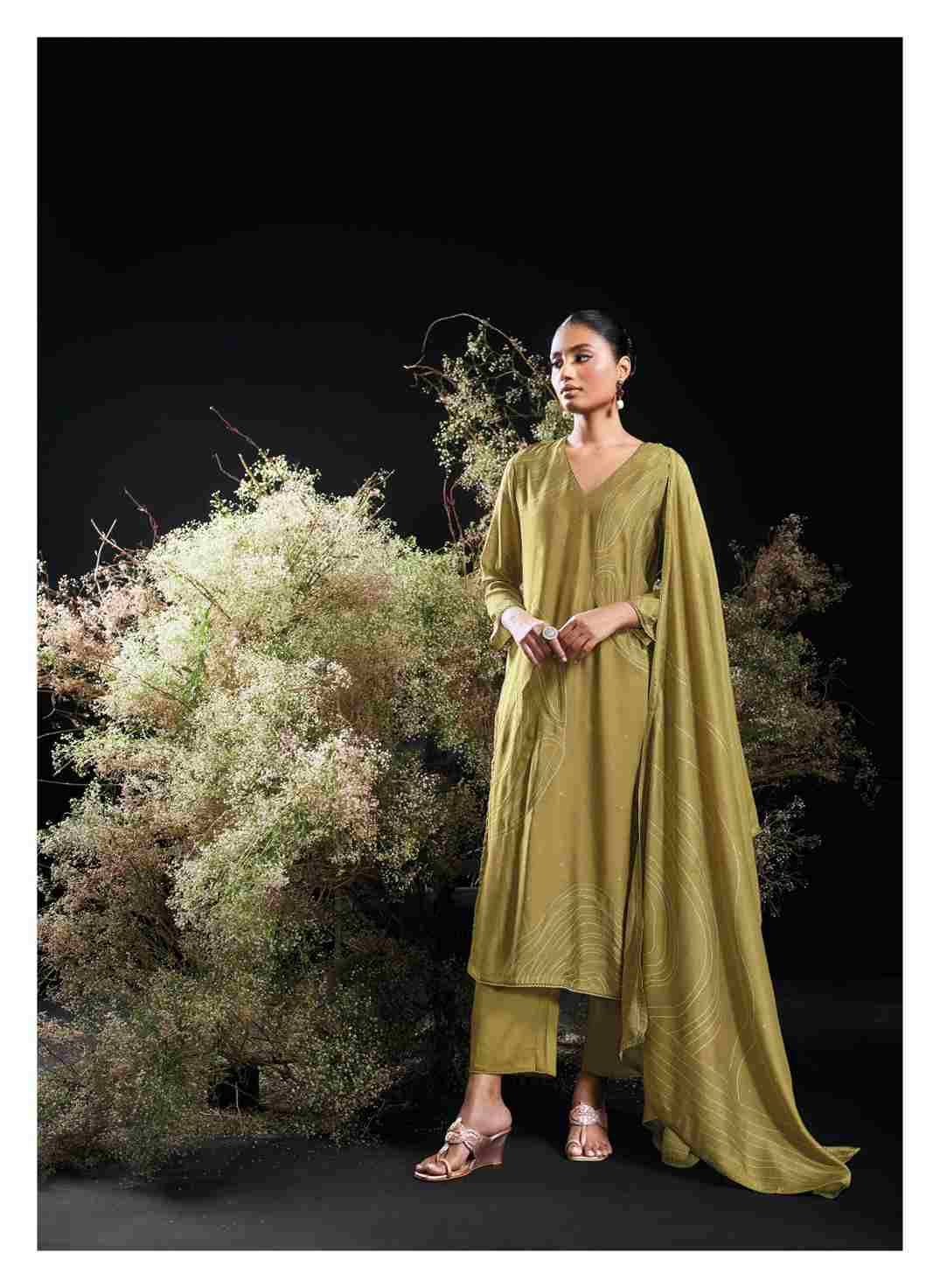Ourini By Ganga Fashion 2279 To 2284 Series Beautiful Festive Suits Colorful Stylish Fancy Casual Wear & Ethnic Wear Pure Bemberg Silk Dresses At Wholesale Price