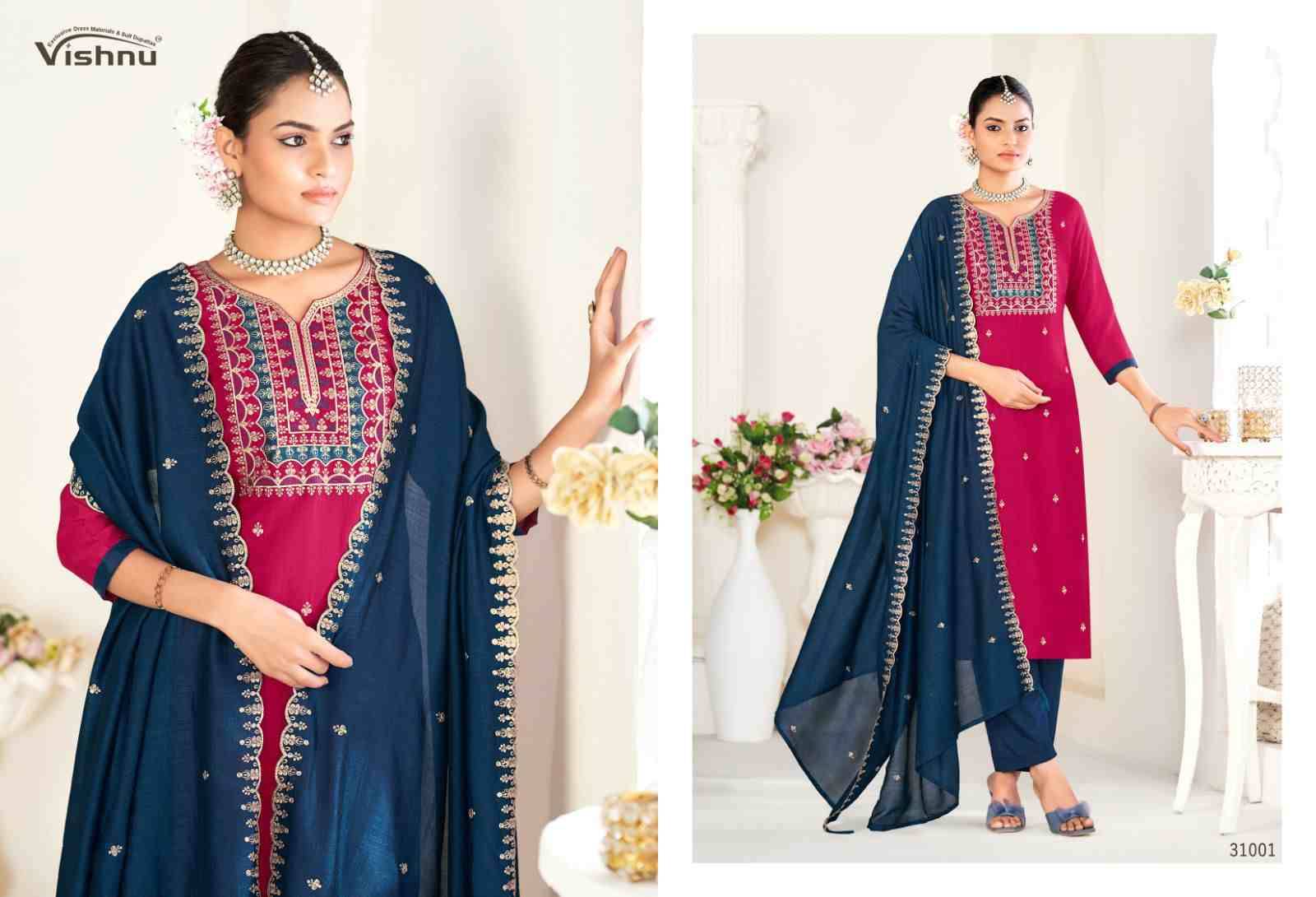 Sanwali Vol-2 By Vishnu 31001 To 31012 Series Beautiful Stylish Festive Suits Fancy Colorful Casual Wear & Ethnic Wear & Ready To Wear Vichitra Silk Print Dresses At Wholesale Price