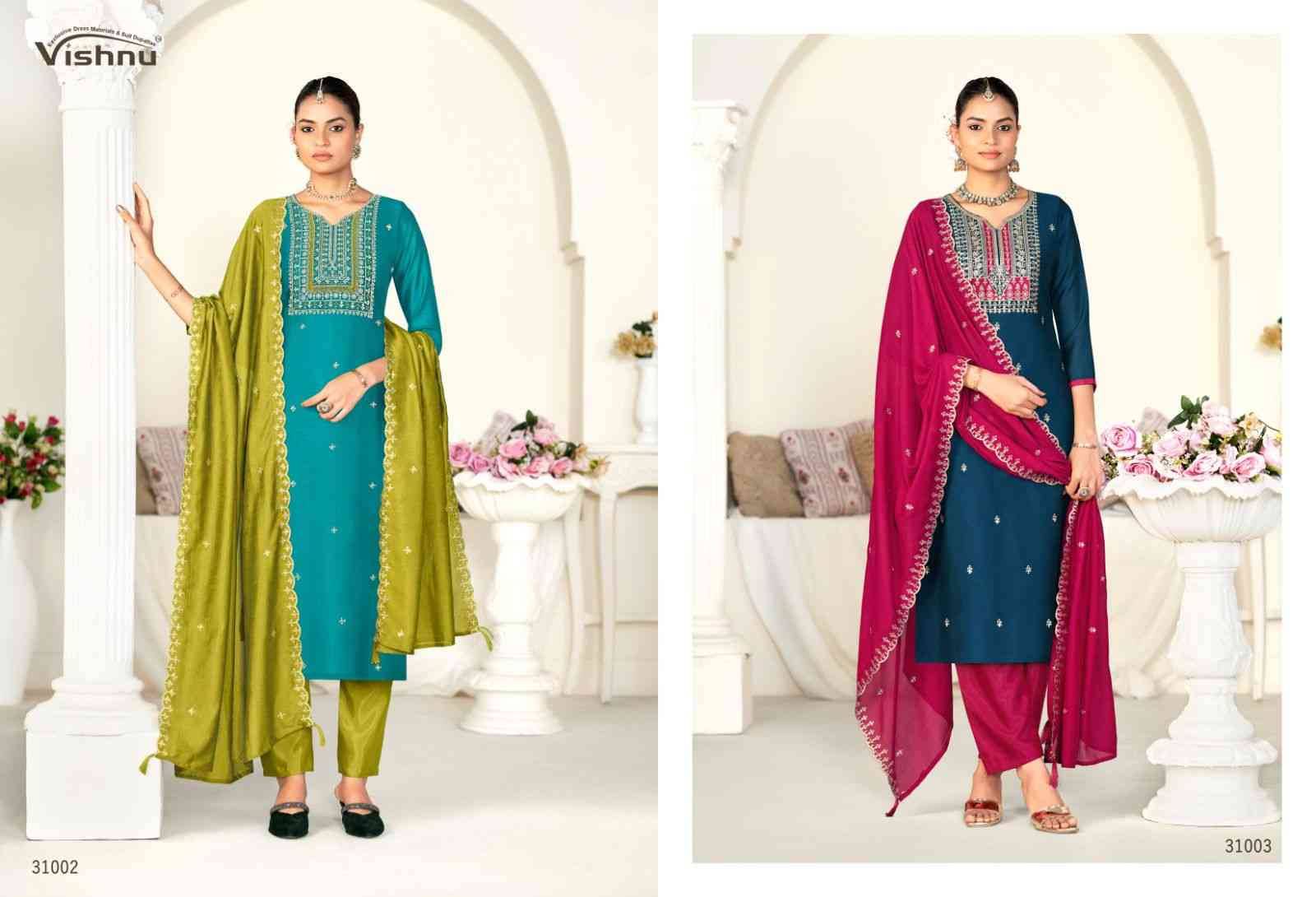 Sanwali Vol-2 By Vishnu 31001 To 31012 Series Beautiful Stylish Festive Suits Fancy Colorful Casual Wear & Ethnic Wear & Ready To Wear Vichitra Silk Print Dresses At Wholesale Price