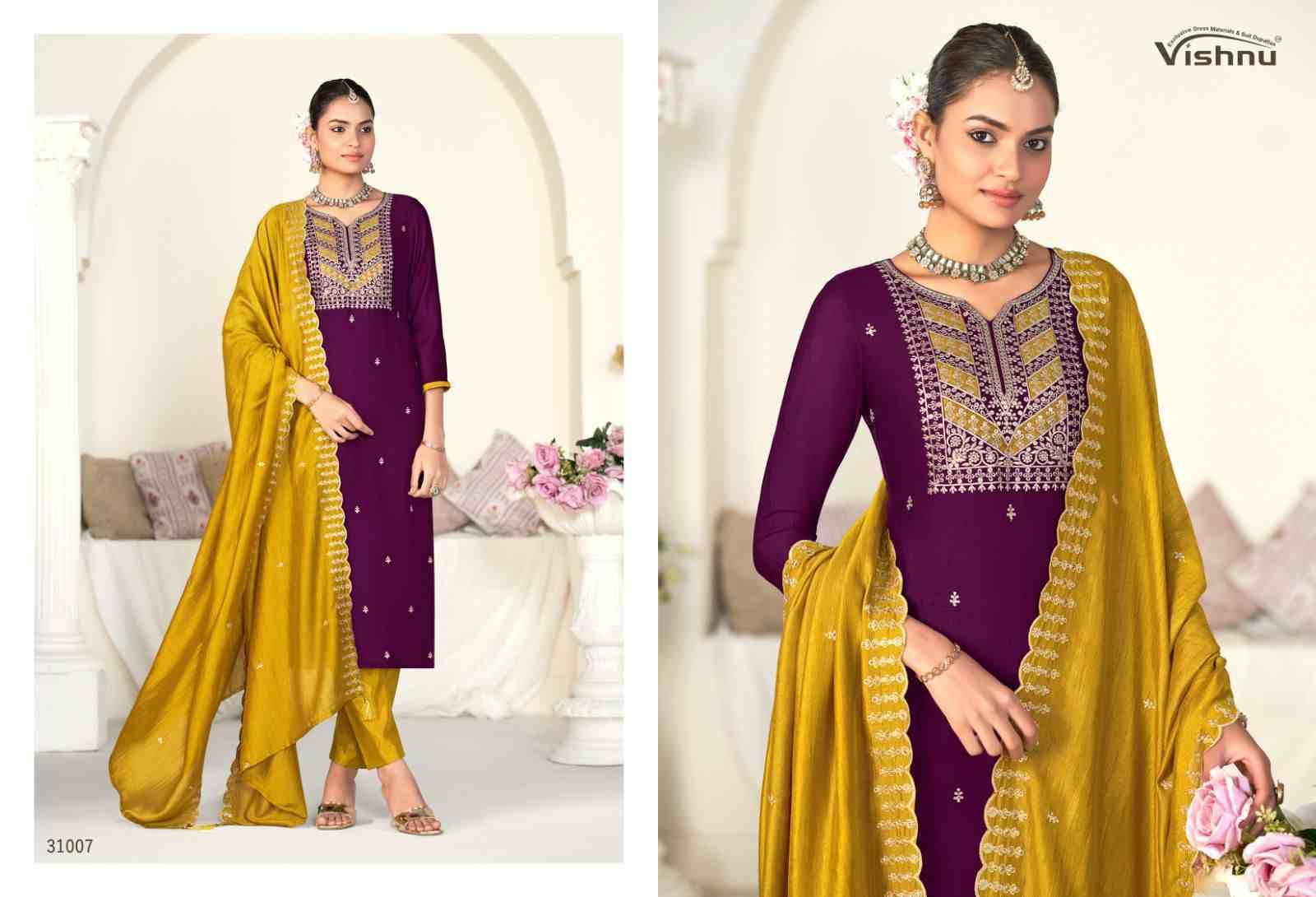 Sanwali Vol-2 By Vishnu 31001 To 31012 Series Beautiful Stylish Festive Suits Fancy Colorful Casual Wear & Ethnic Wear & Ready To Wear Vichitra Silk Print Dresses At Wholesale Price
