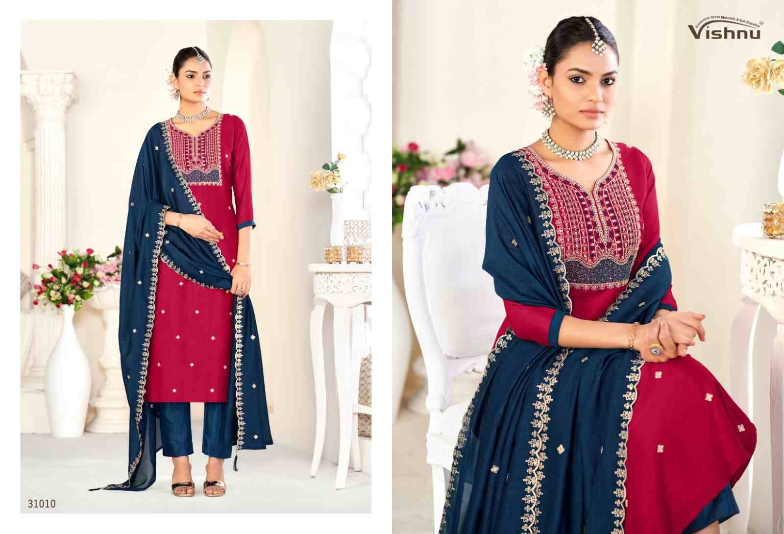 Sanwali Vol-2 By Vishnu 31001 To 31012 Series Beautiful Stylish Festive Suits Fancy Colorful Casual Wear & Ethnic Wear & Ready To Wear Vichitra Silk Print Dresses At Wholesale Price