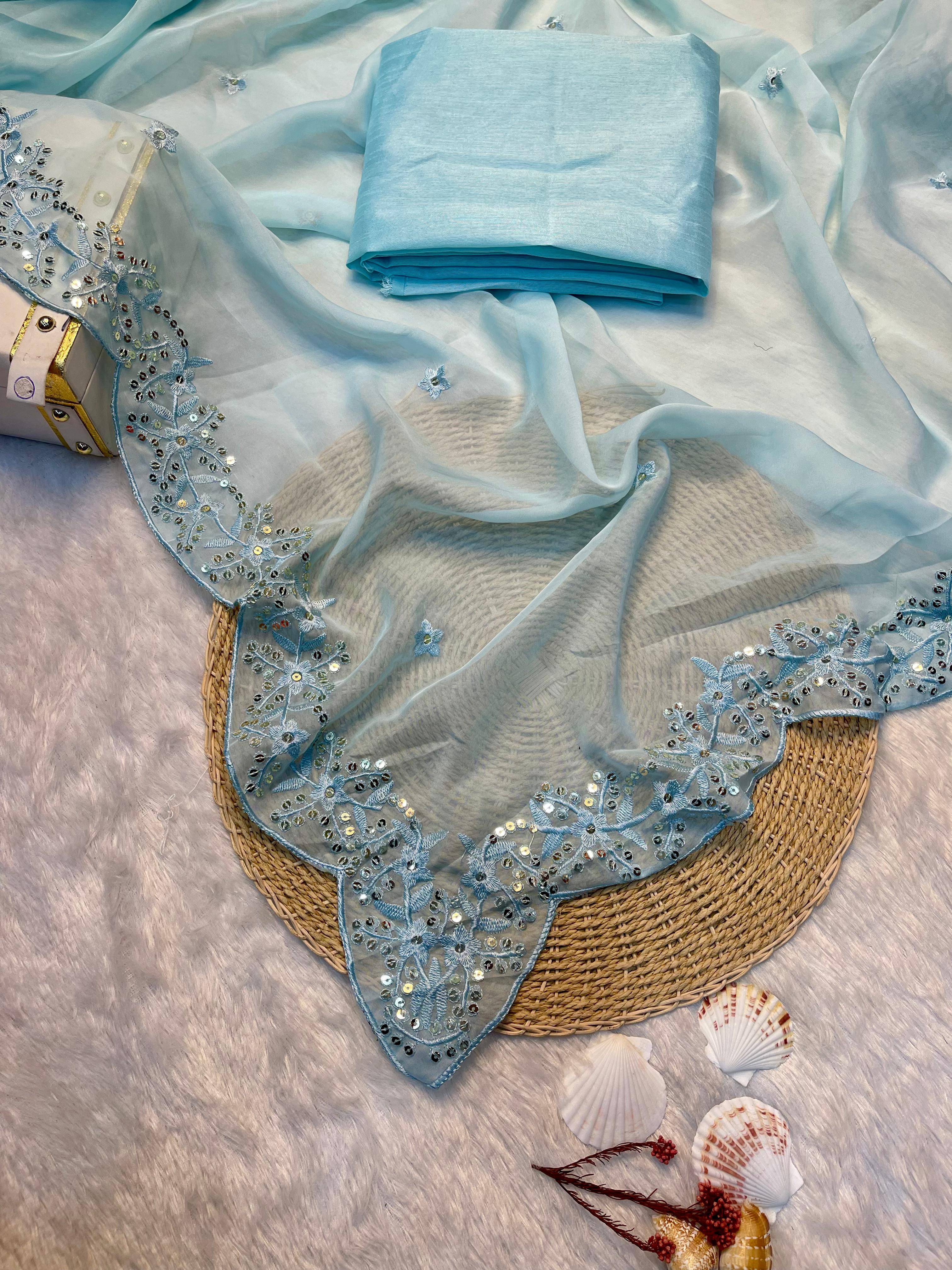 Vs-Lalita By Fashid Wholesale 01 To 10 Series Indian Traditional Wear Collection Beautiful Stylish Fancy Colorful Party Wear & Occasional Wear Soft Organza Sarees At Wholesale Price