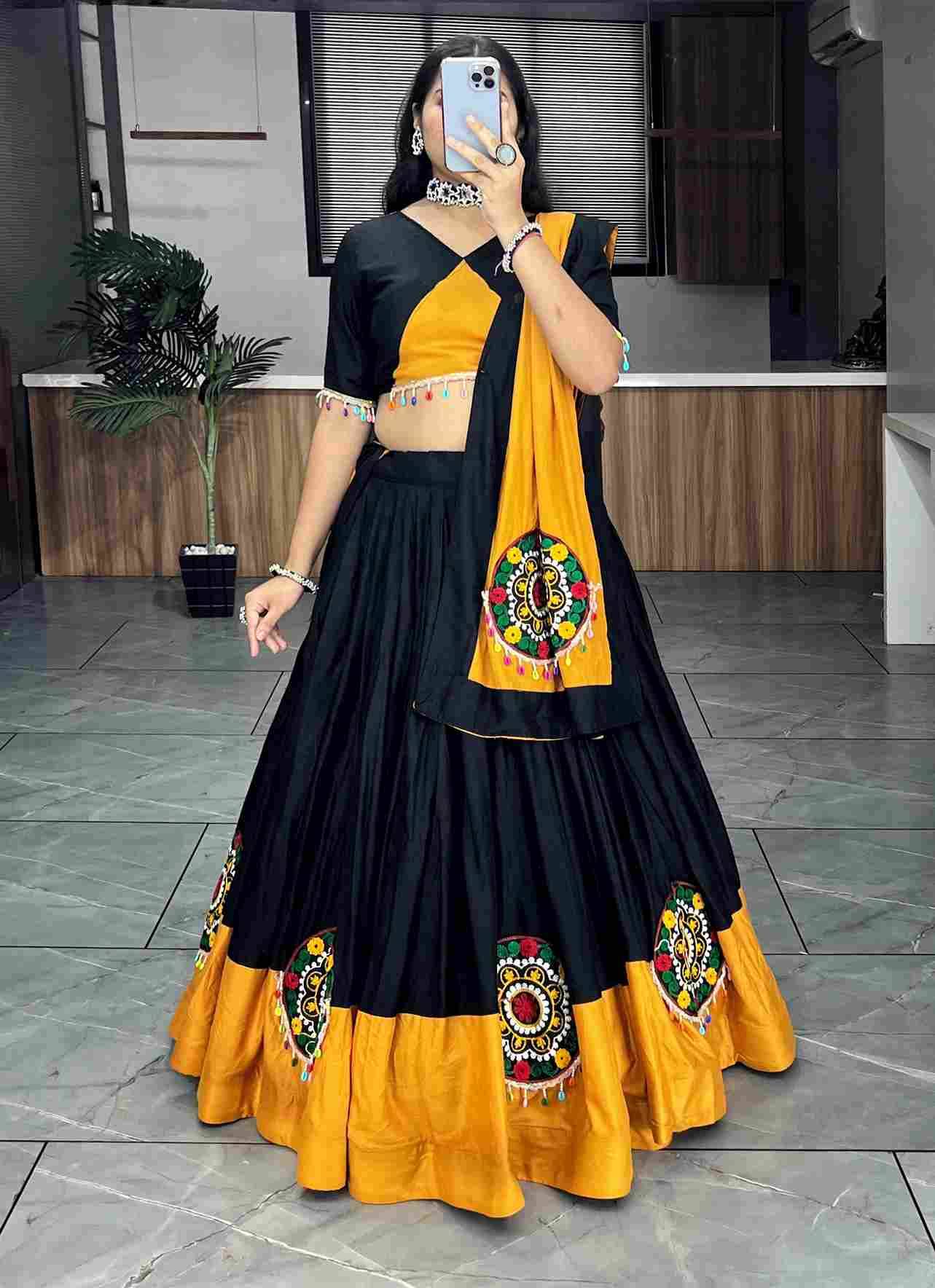 Gr-8019 By Fashid Wholesale Navratri Wear Collection Beautiful Stylish Colorful Fancy Party Wear & Occasional Wear Pure Rayon Cotton Lehengas At Wholesale Price