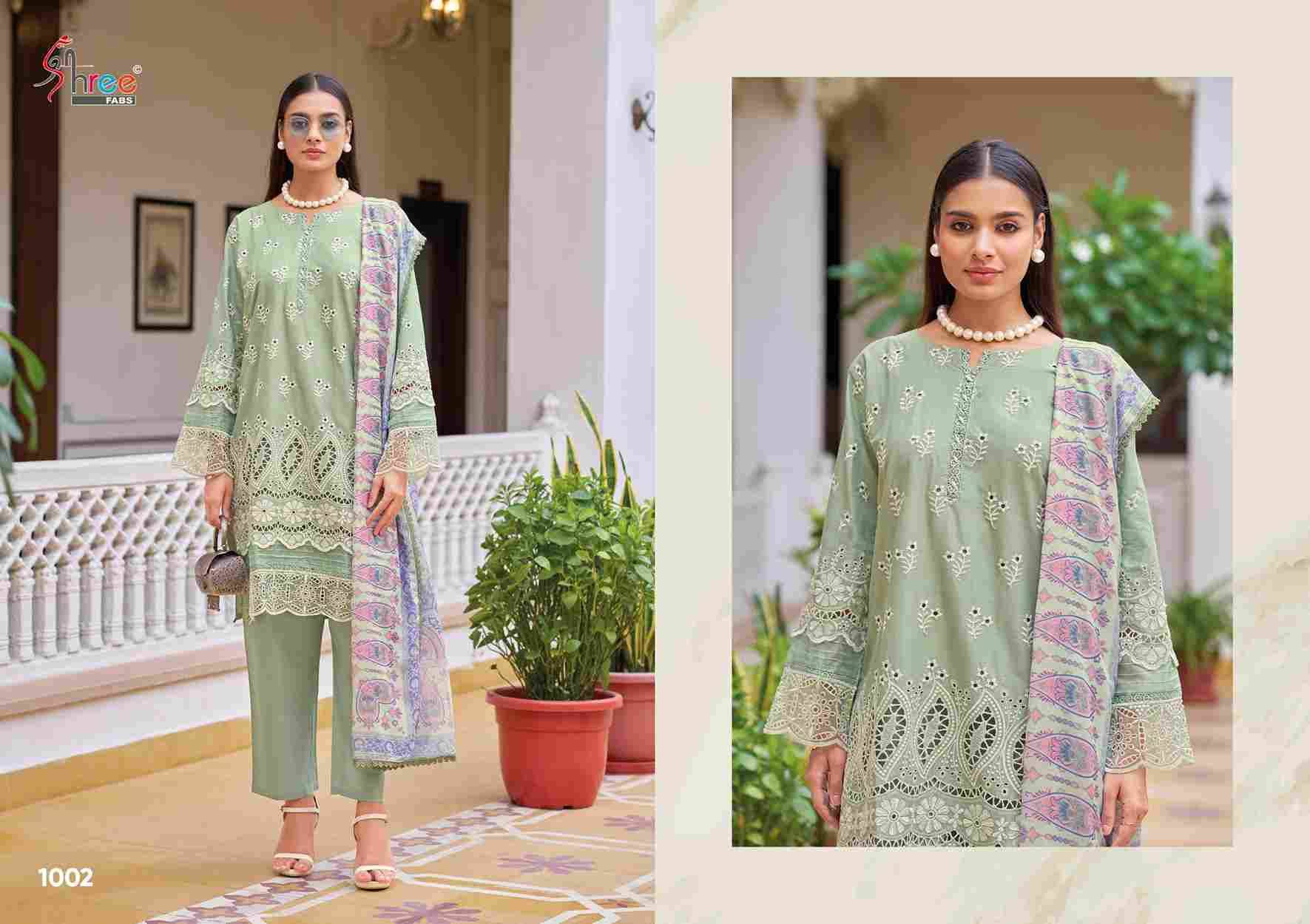 Ombre Chikankari Readymade Collection By Shree Fabs 1001 To 1004 Series Beautiful Pakistani Suits Colorful Stylish Fancy Casual Wear & Ethnic Wear Cambric Lawn Cotton Embroidered Dresses At Wholesale Price